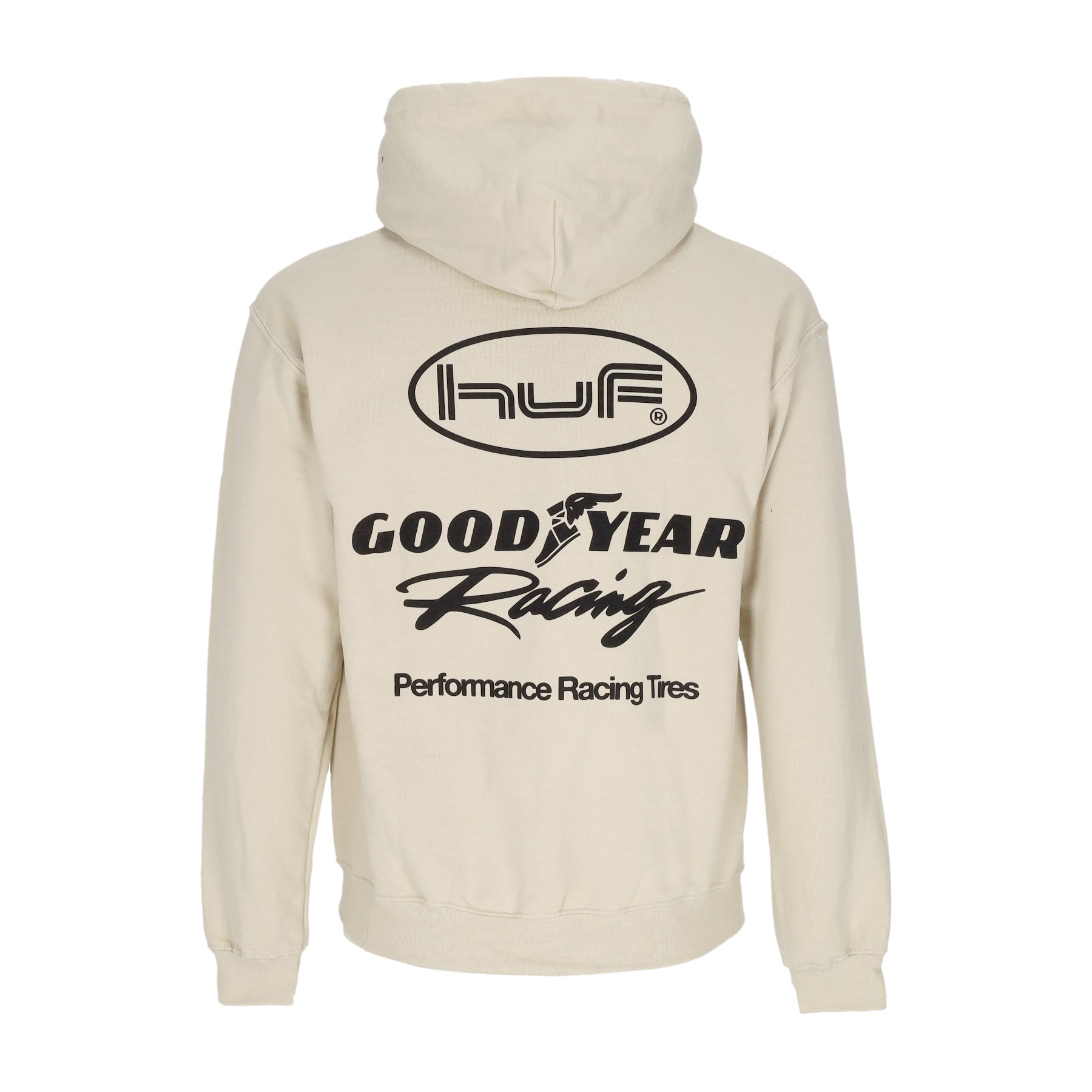 Felpa Cappuccio Uomo Final Lap Po Hoodie X Goodyear Natural PF00705