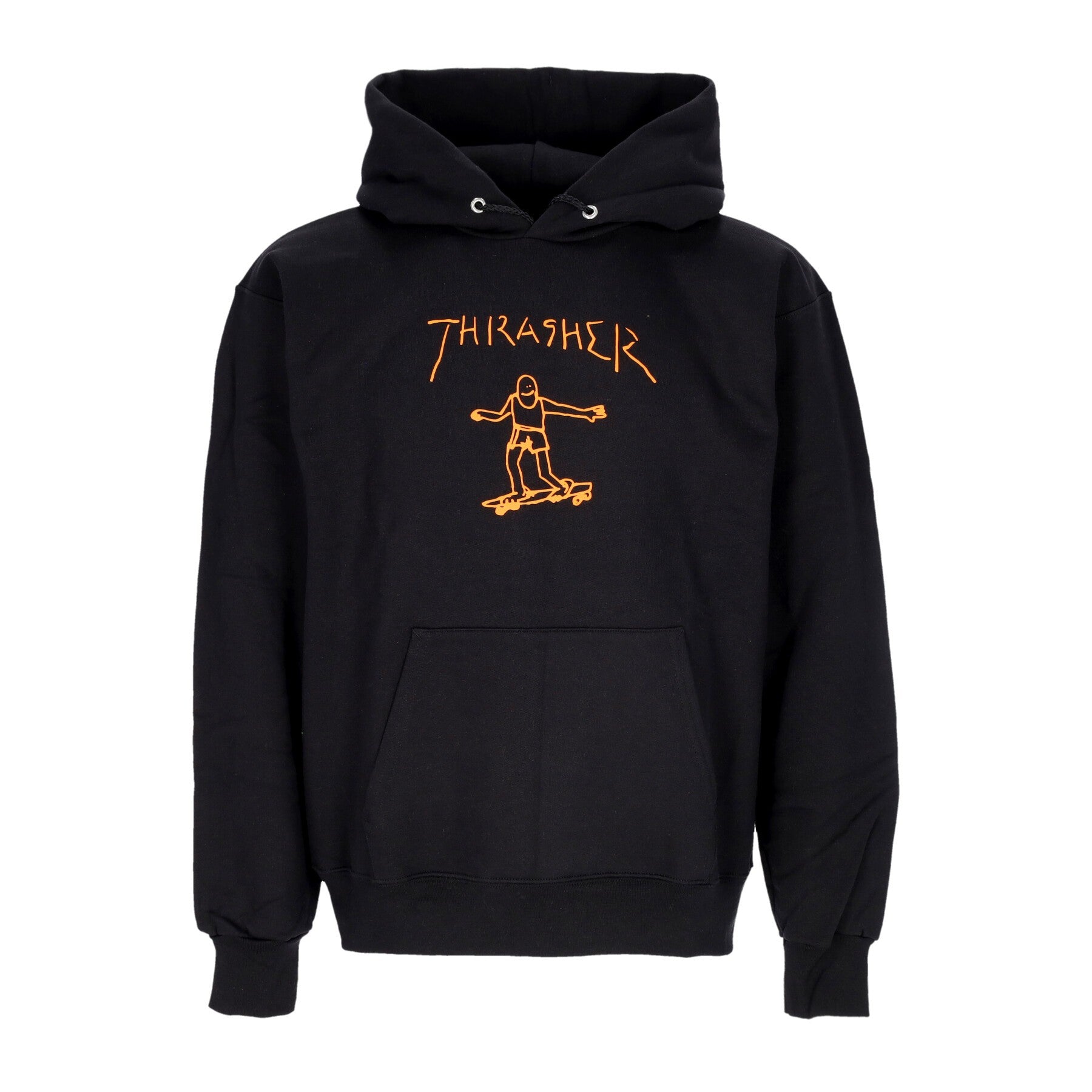 Felpa Cappuccio Uomo Gonz Hoodie Black/orange E35THRGON