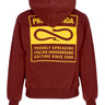 Felpa Cappuccio Uomo Label Og Hoodie Garnet 24FWPRFE743