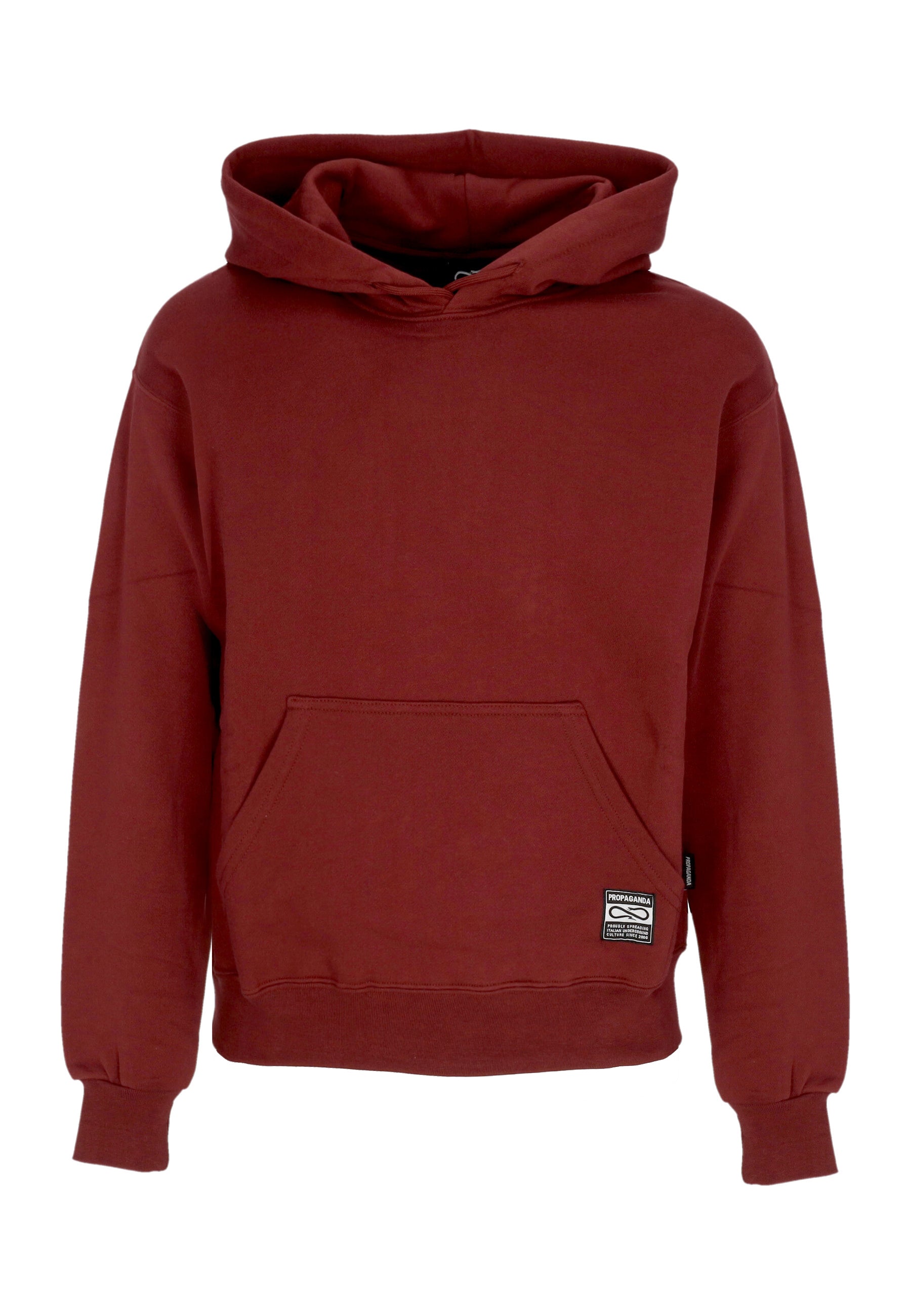 Felpa Cappuccio Uomo Label Og Hoodie Garnet 24FWPRFE743