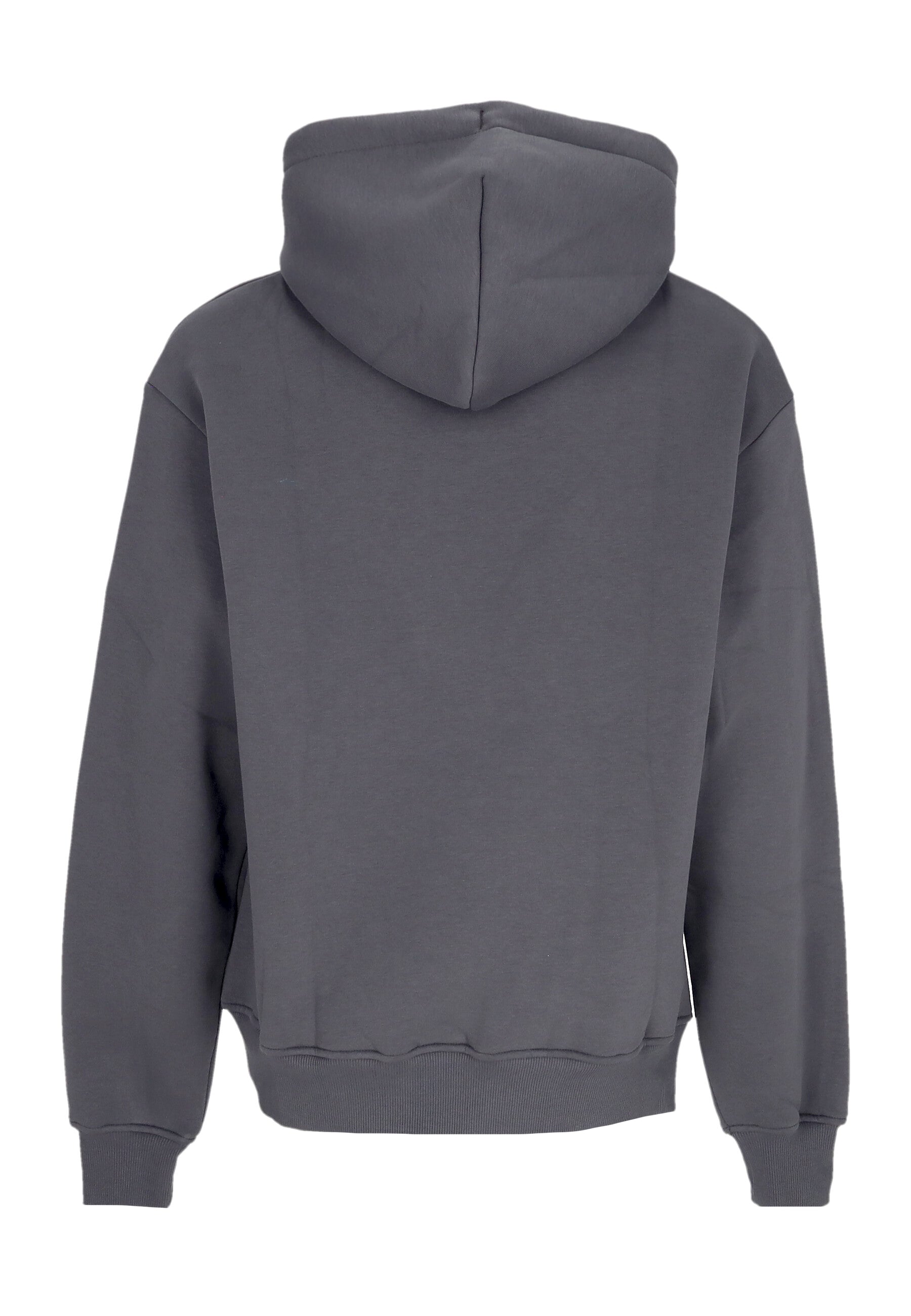 Felpa Cappuccio Uomo Logo Hoodie Grey SW804-GQ-06