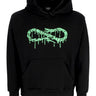 Felpa Cappuccio Uomo Logo Slime Hoodie Black 24FWPRFE763