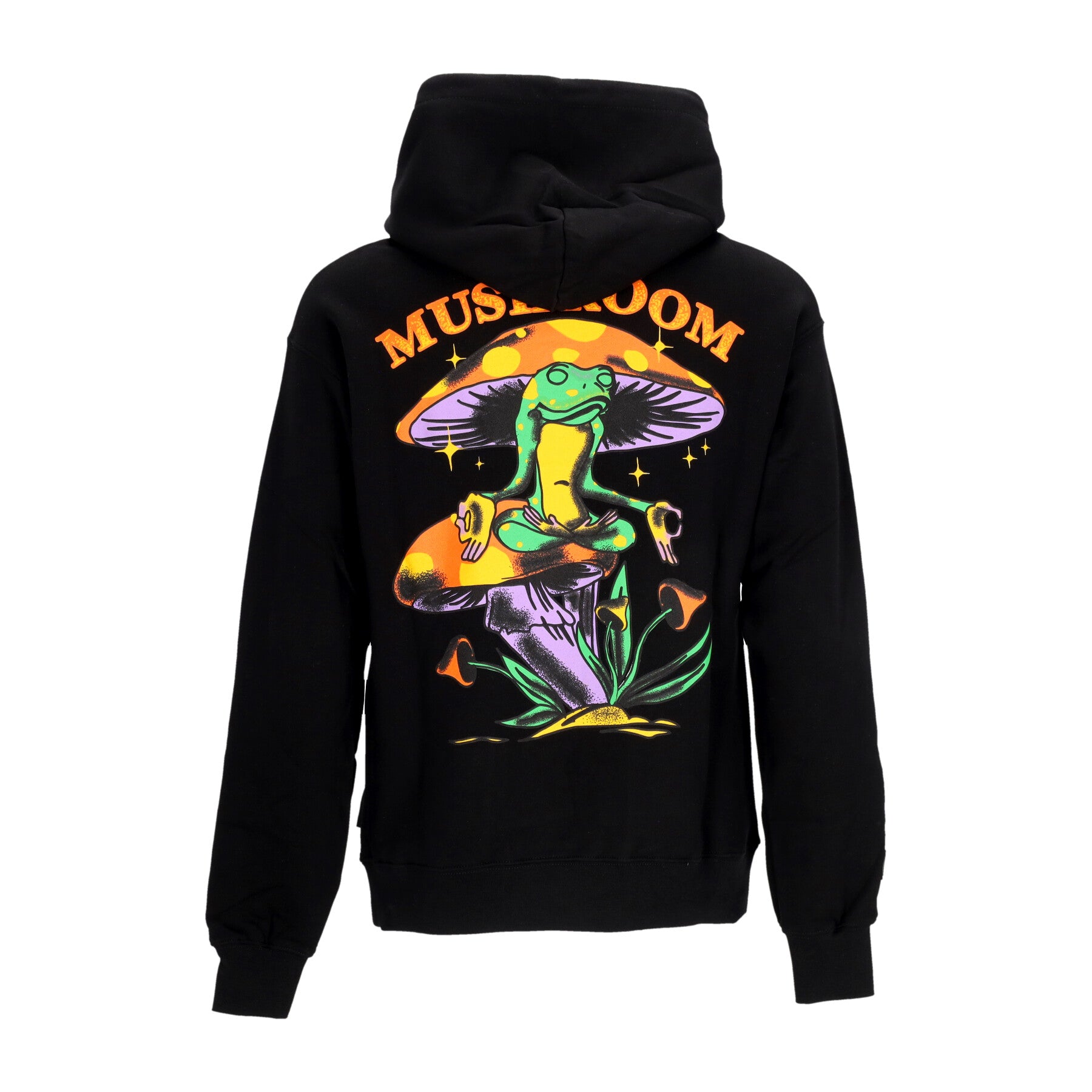 Felpa Cappuccio Uomo Meditation Hoodie Black 23FWMU23002-01