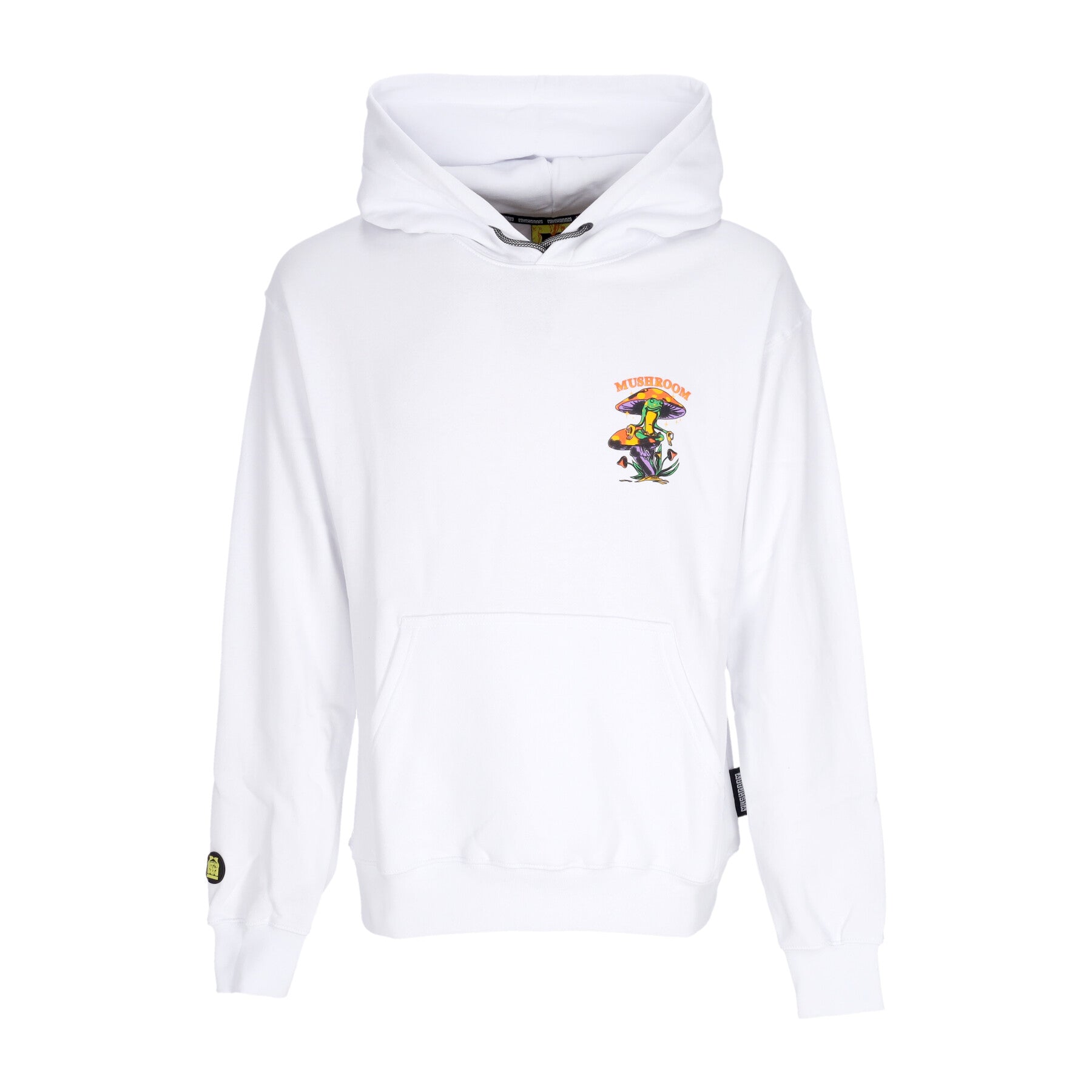 Felpa Cappuccio Uomo Meditation Hoodie White 23FWMU23002-02