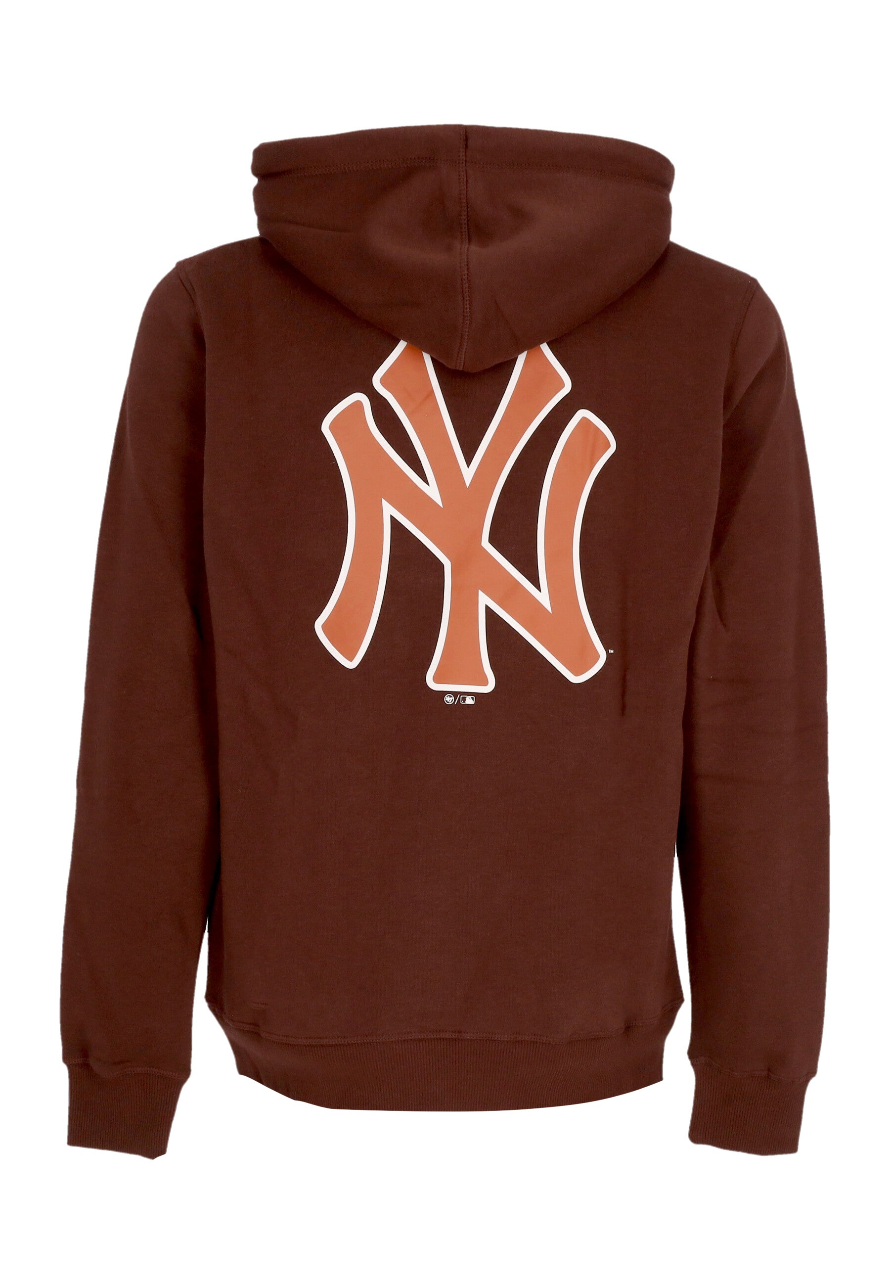 Felpa Cappuccio Uomo Mlb Backer Burnside Hoodie Neyyan Cacao BB017PMDDFH628820N0