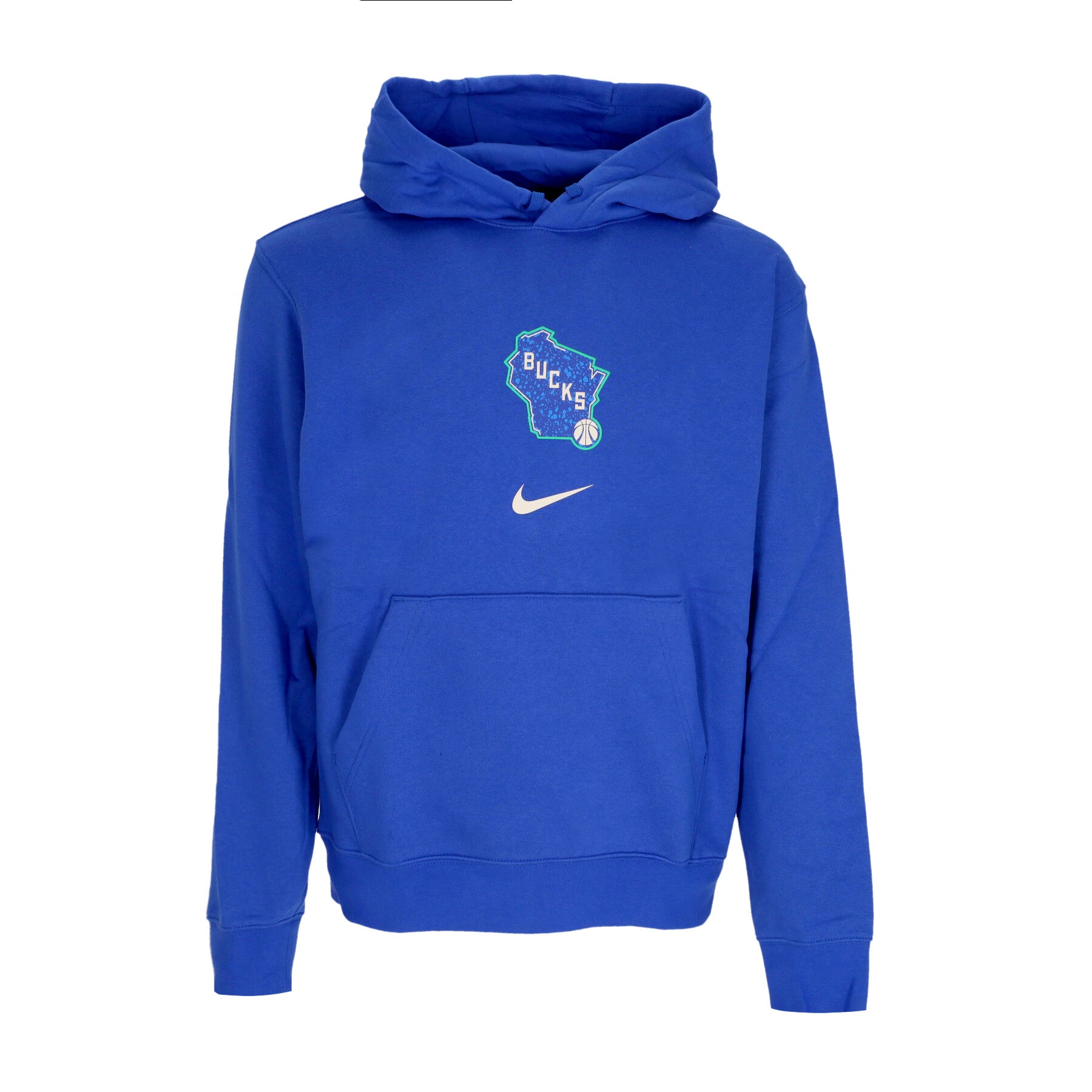 Felpa Cappuccio Uomo Nba City Edition Club Hoodie Milbuc Game Royal FB4820-480