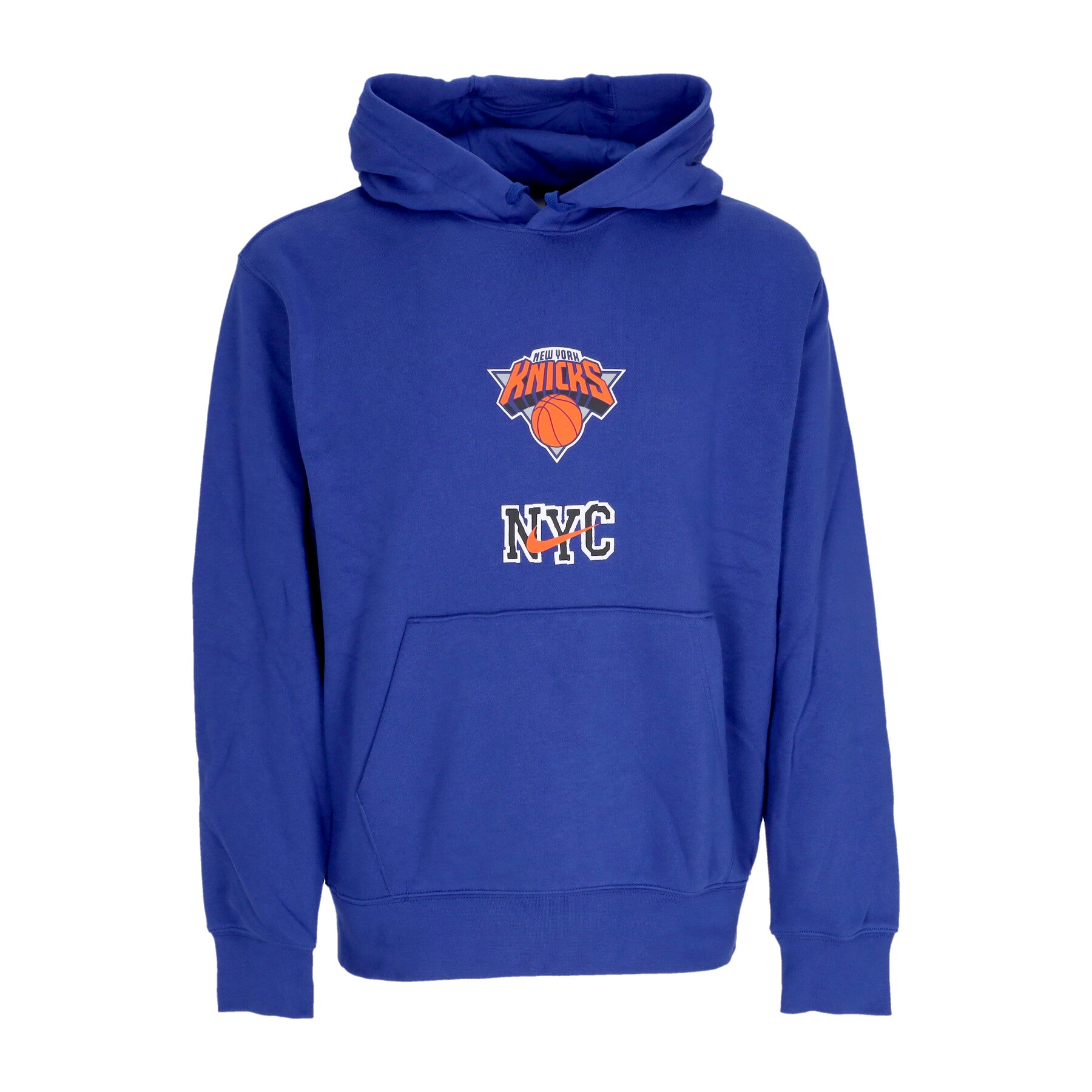 Felpa Cappuccio Uomo Nba City Edition Club Hoodie Newkni Rush Blue FB4822-495