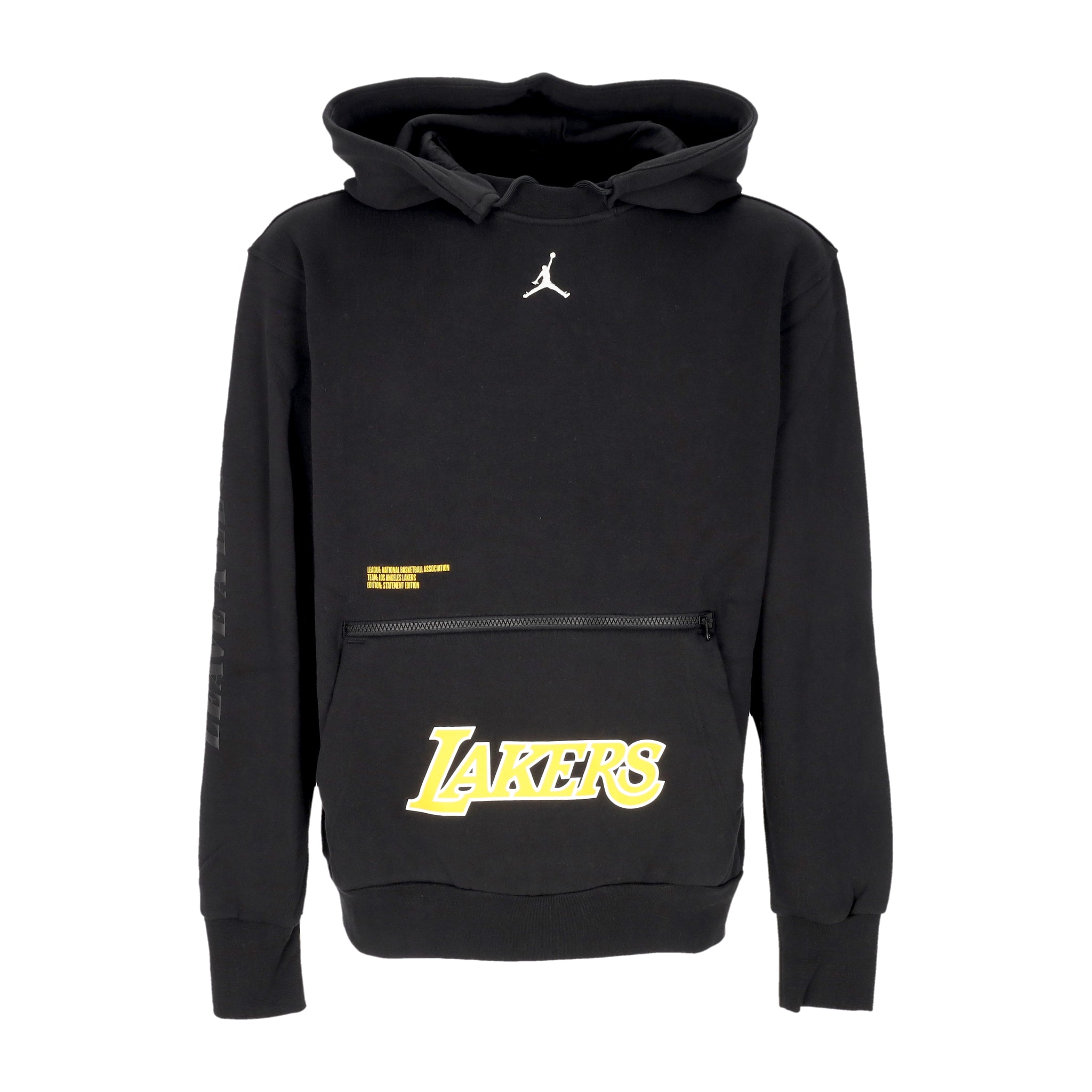 Felpa Cappuccio Uomo Nba Courtside Statement Fleece Hoodie Loslak Black DN4717-010