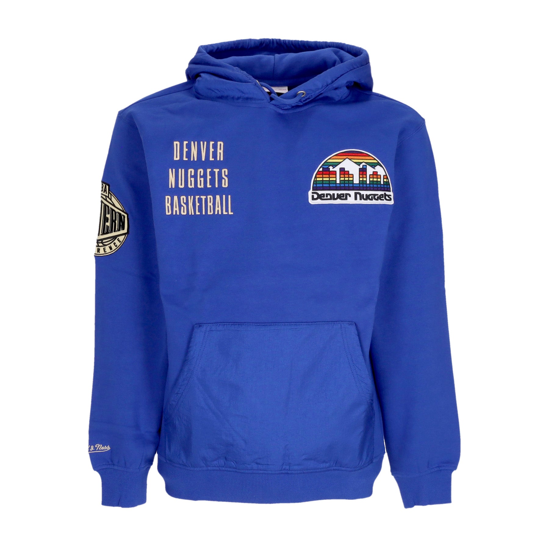 Felpa Cappuccio Uomo Nba Team Og 2.0 Fleece Hoodie Vintage Logo Dennug Original Team Colors FPHD7112-DNUYYPPPROYA