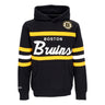Felpa Cappuccio Uomo Nhl Head Coach Hoodie Bosbru Original Team Colors FPHD6293-BBNYYPPPBLCK