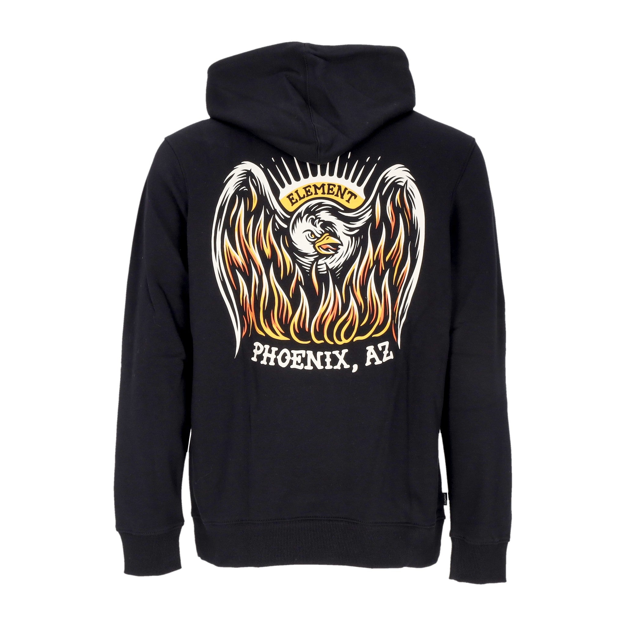 Felpa Cappuccio Uomo Phoenix Az Hoodie Flint Black ELYSF00159