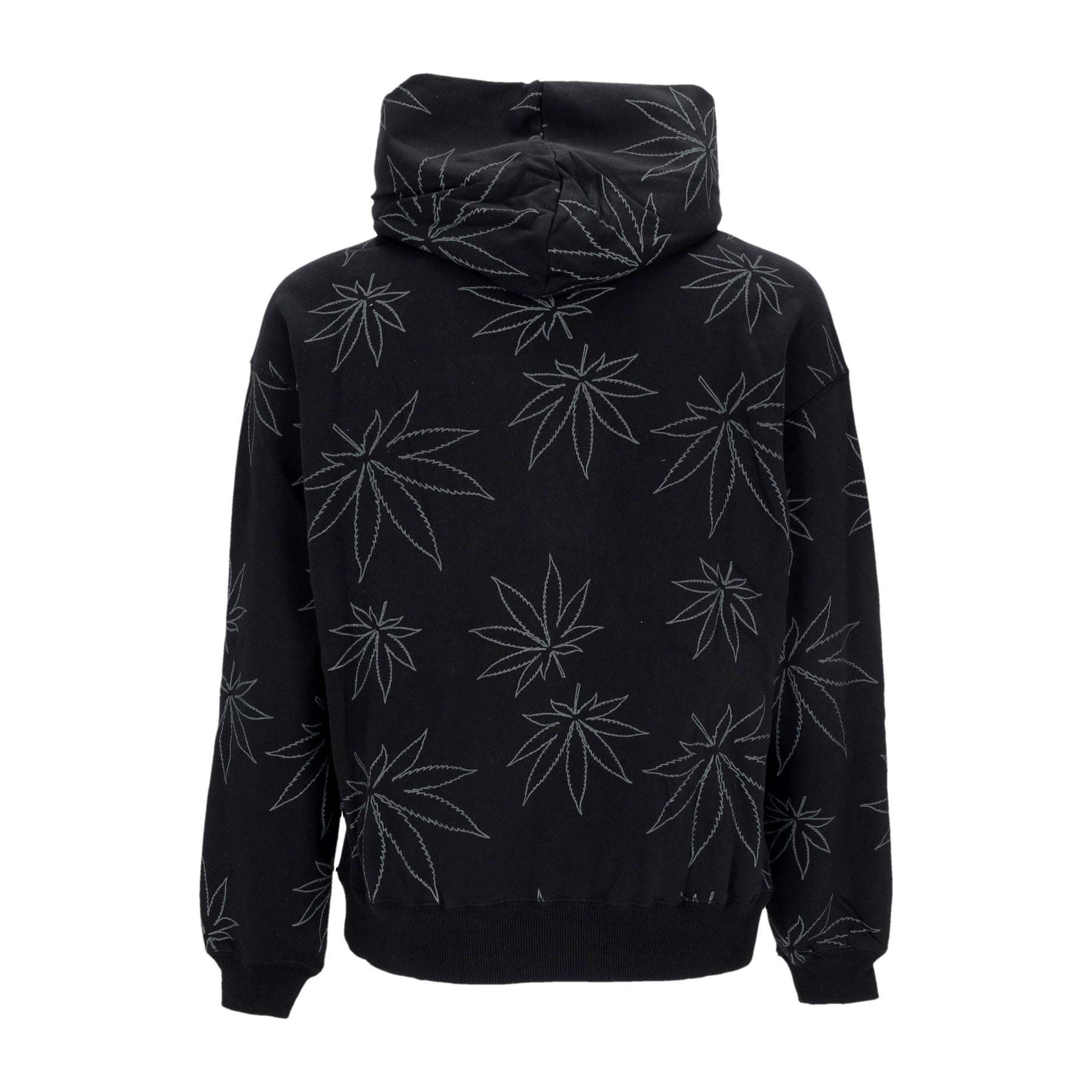 Felpa Cappuccio Uomo Plantlife Fleece Hoodie Black FL00205