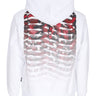 Felpa Cappuccio Uomo Ribs Coral Hoodie White 24FWPRFE792