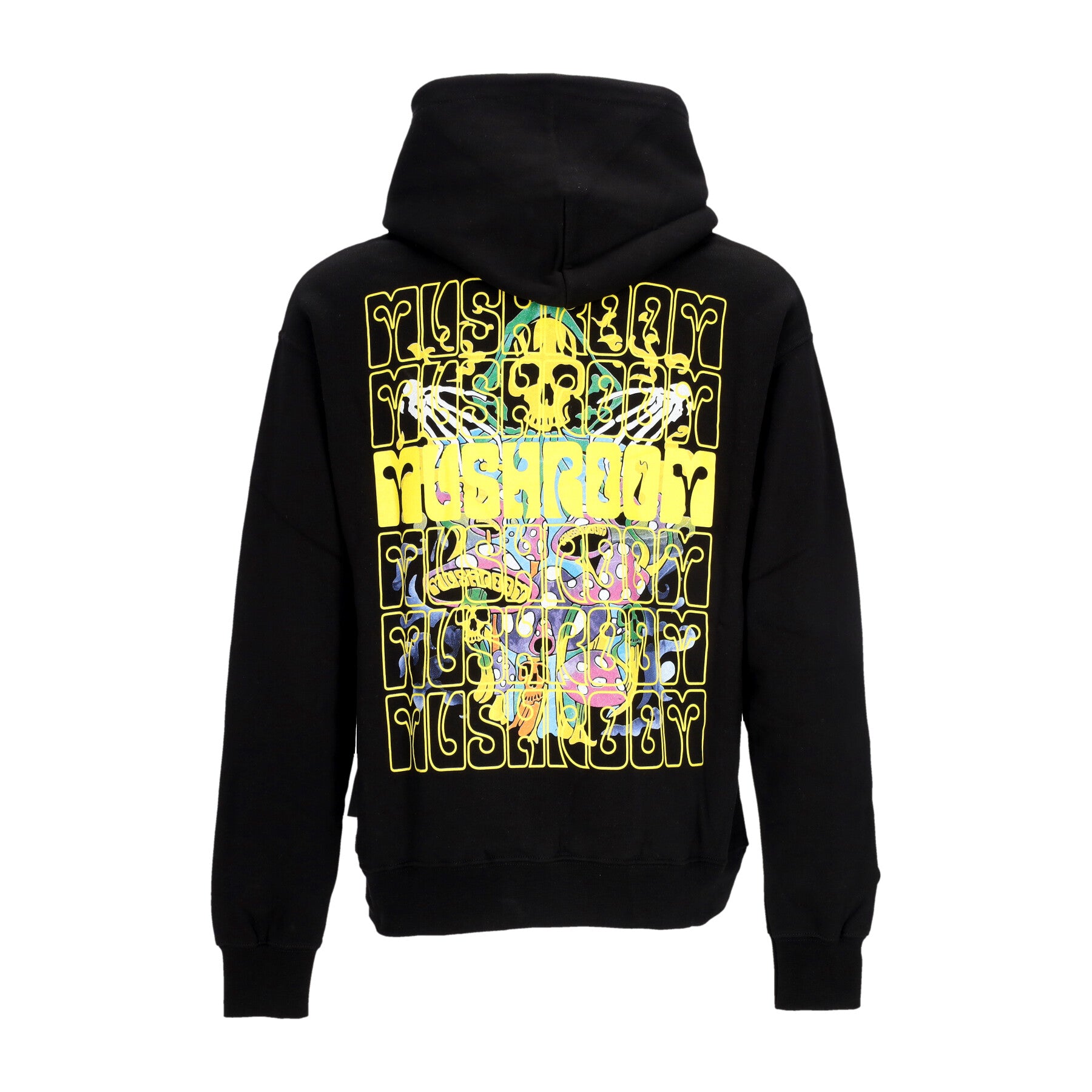 Felpa Cappuccio Uomo Skeleton Hoodie Black 23FWMU23014-01