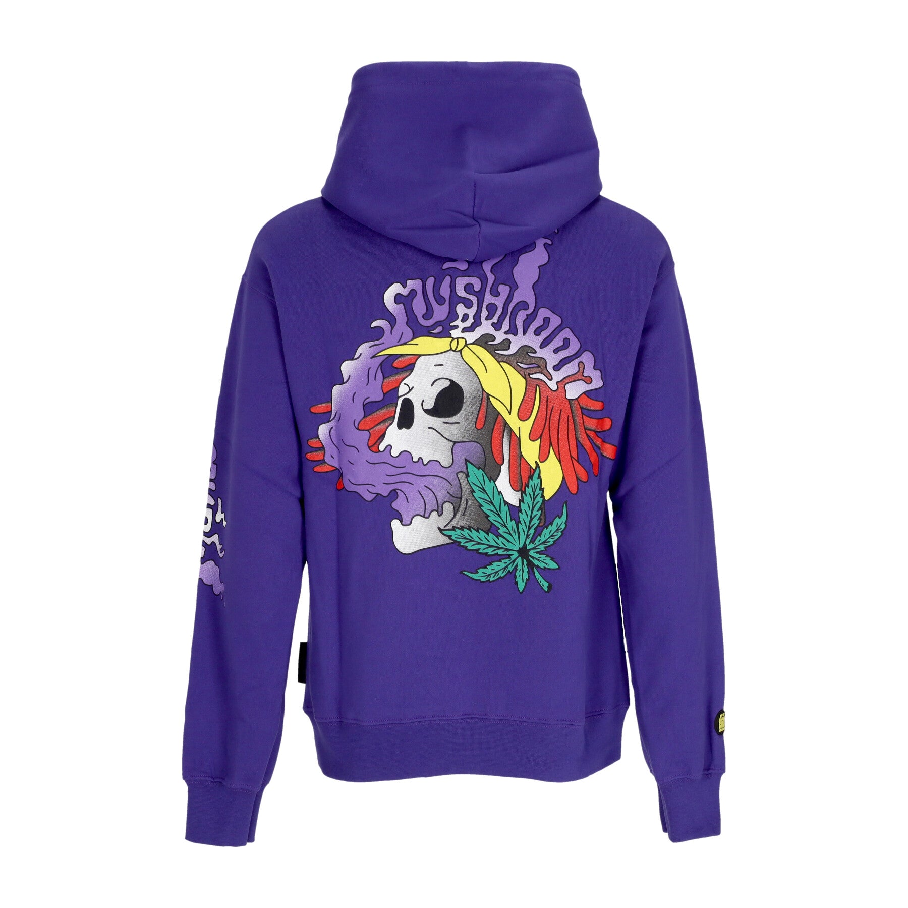 Felpa Cappuccio Uomo Skull Liquid Hoodie Purple 23FWMU23021-35