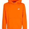 Felpa Cappuccio Uomo Sportswear Club Fleece Hoodie Safety Orange/safety Orange/white BV2654
