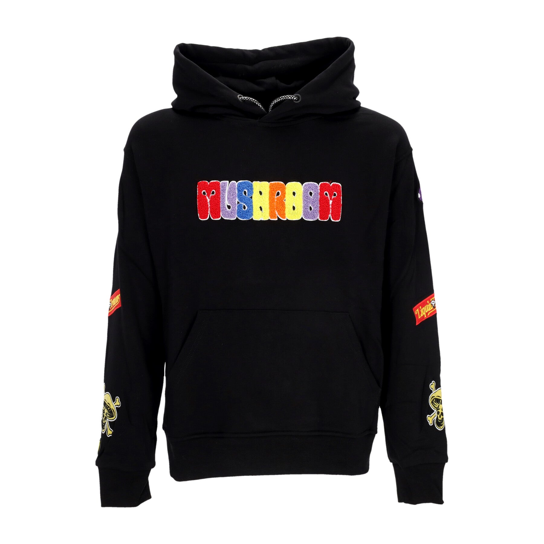 Felpa Cappuccio Uomo Sublimatic Patch Hoodie Black 23FWMU23035-01