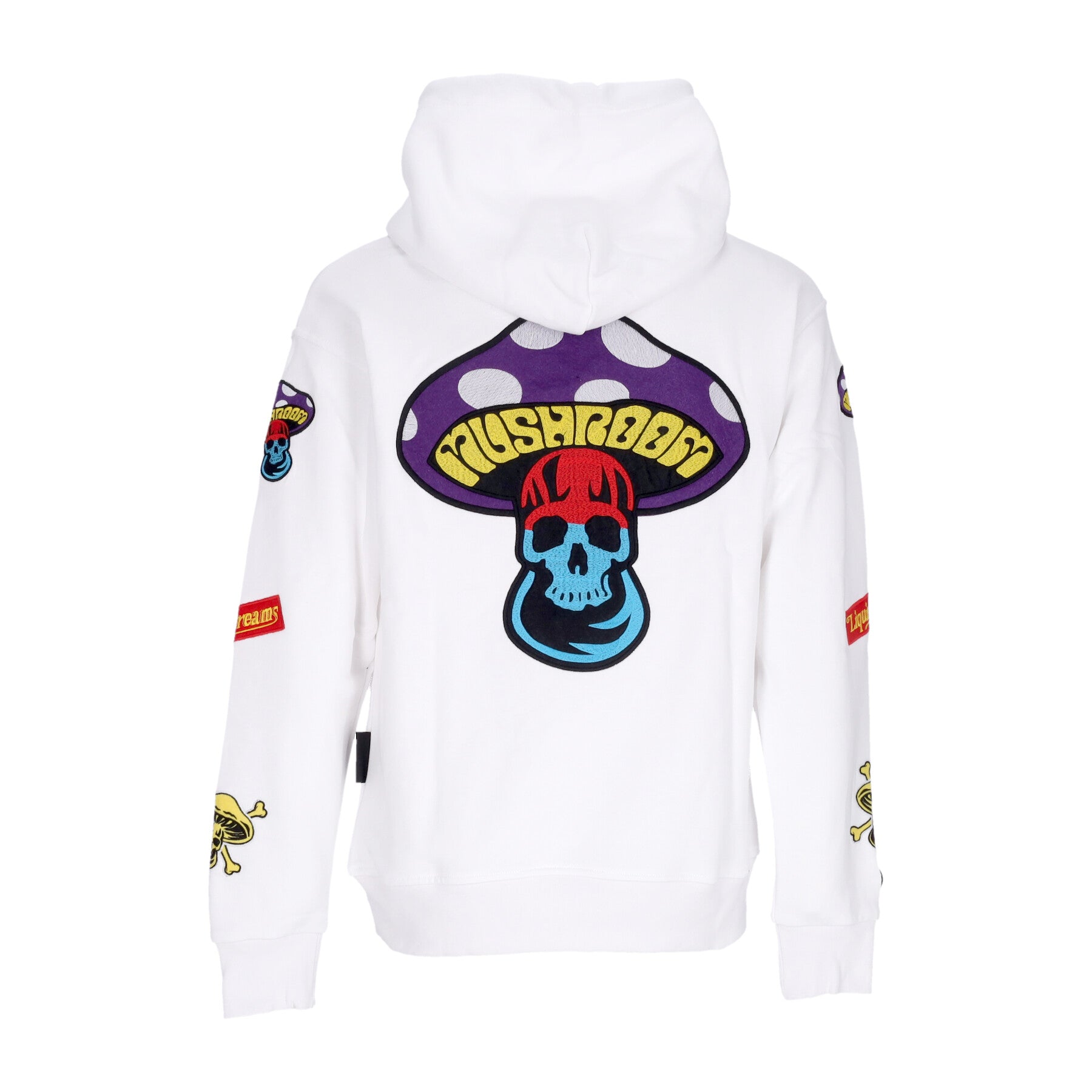 Felpa Cappuccio Uomo Sublimatic Patch Hoodie White 23FWMU23035-02