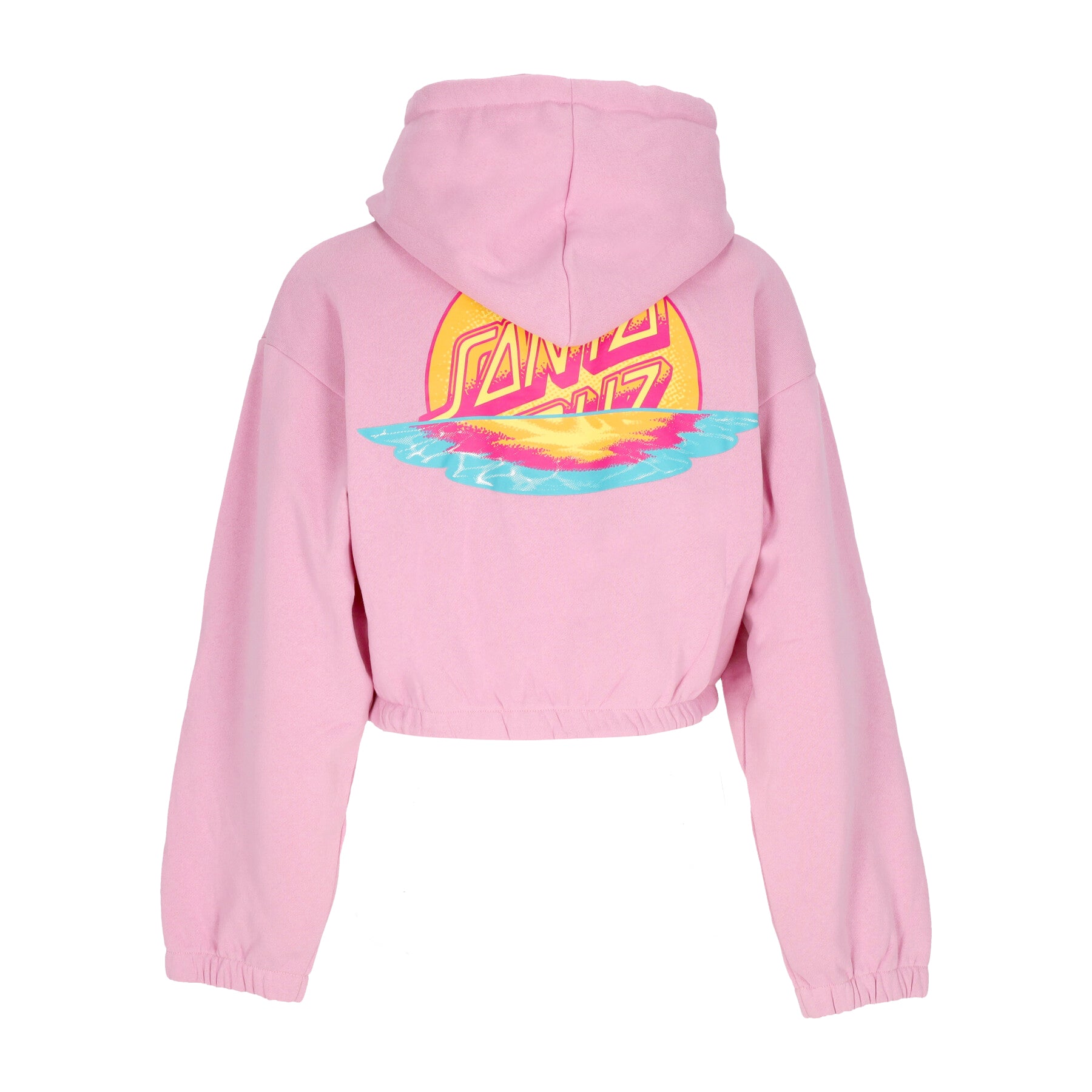 Felpa Cappuccio Zip Donna Sunrise Dot Zip Hoodie Fondant Pink SCA-WZH-0144