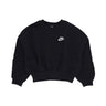 Felpa Girocollo Corta Ragazza Sportswear Club Fleece Boxy Crewneck Black/white FZ9244-010