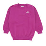 Felpa Girocollo Ragazza Sportswear Club Fleece Oversized Crewneck Hot Fuchsia/white FD2923-518