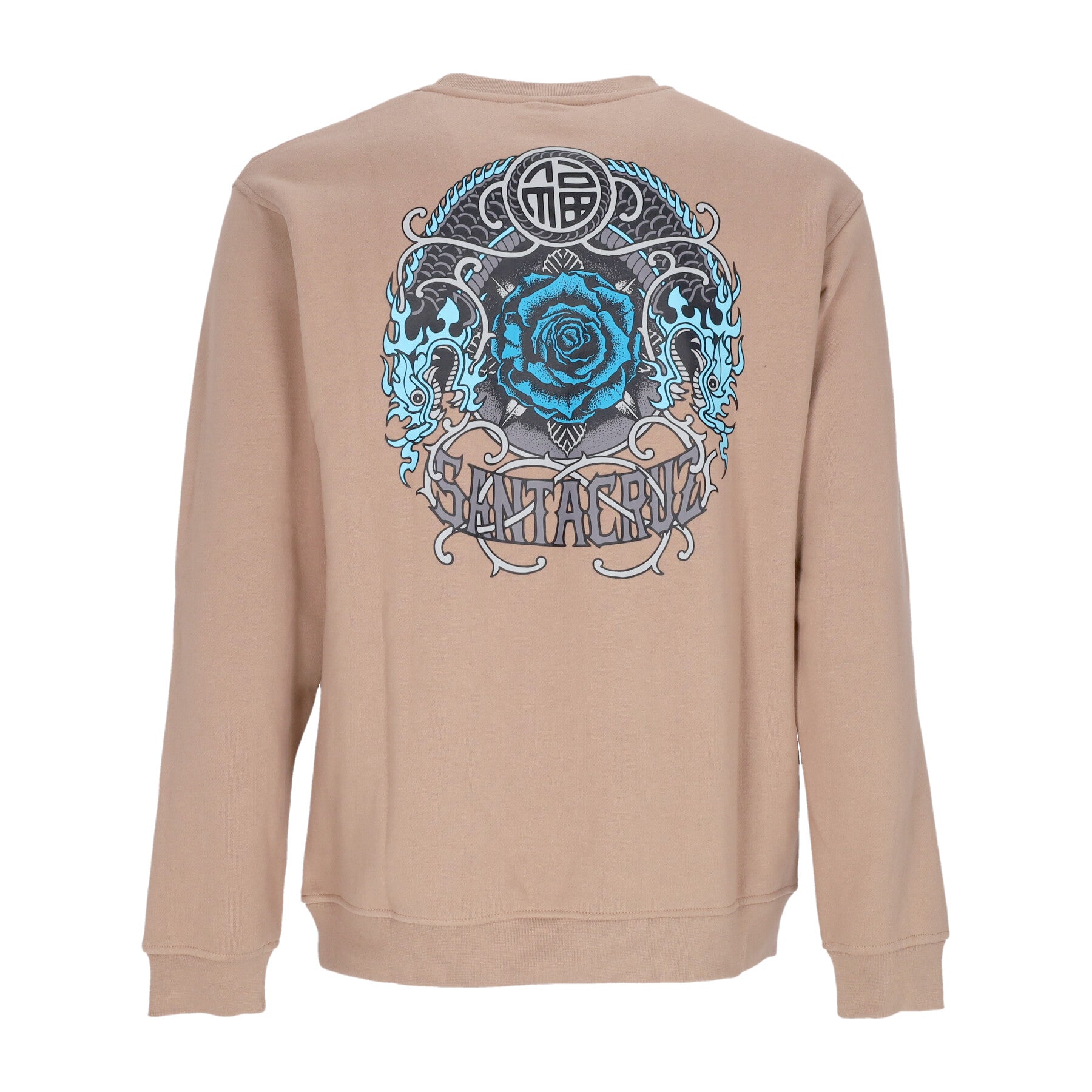 Felpa Girocollo Uomo Dressen Rose One Crewneck Taupe SCA-CRW-1444
