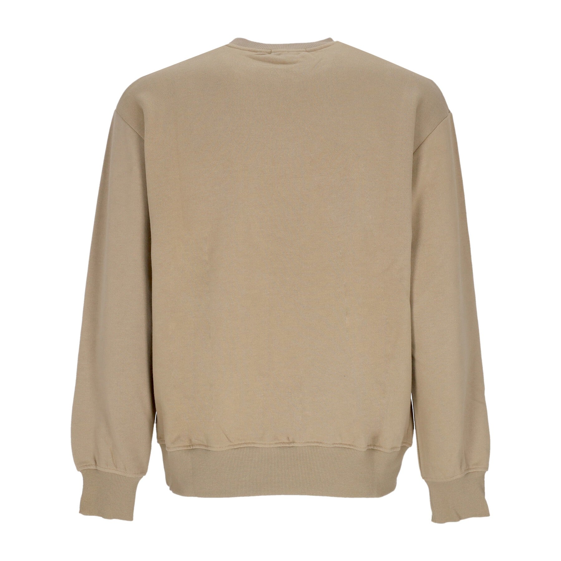 Felpa Girocollo Uomo Label Logo Crewneck Lemon Pepper 6050128