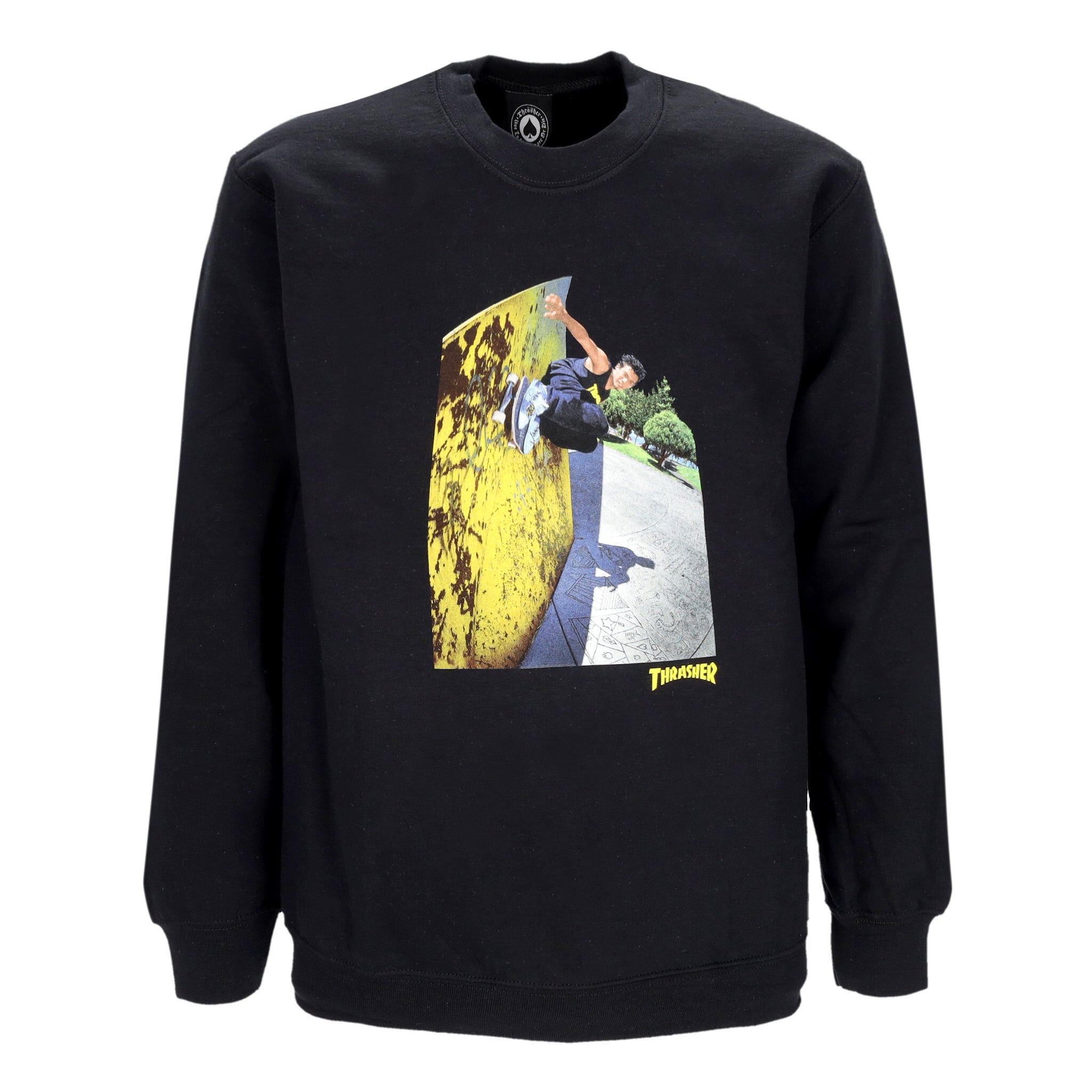 Felpa Girocollo Uomo Mic-e Wallride Crewneck Black E31THRMEW