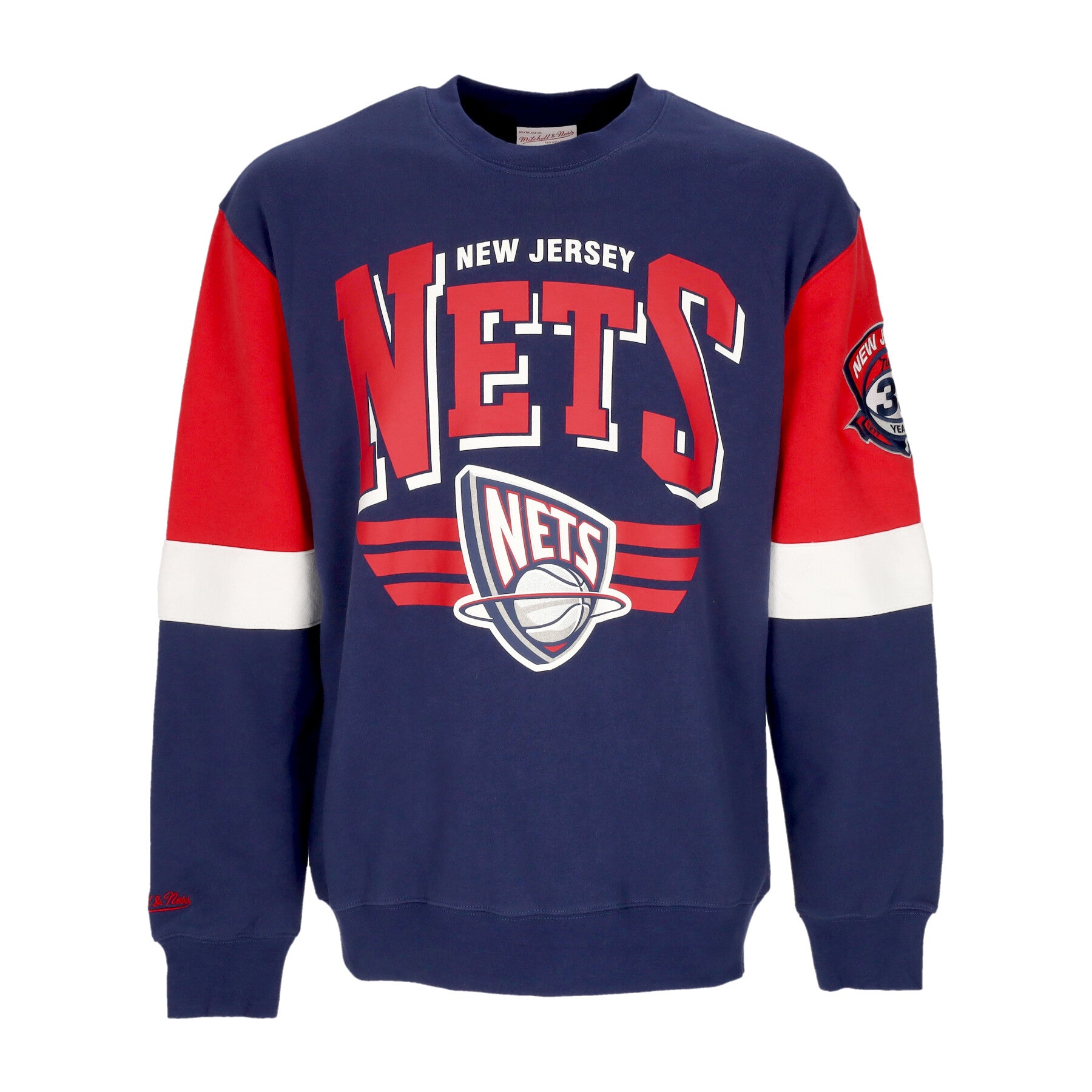 Felpa Girocollo Uomo Nba All Over Crew 3.0 Nejnet Original Team Colors FCPO5512-NJNYYPPPROYA
