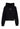Felpa Leggera Cappuccio Corta Donna W Ribs Crop Top Hoodie Black 24SSPRFE289