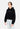 Felpa Leggera Cappuccio Corta Donna W Ribs Crop Top Hoodie Black 24SSPRFE289