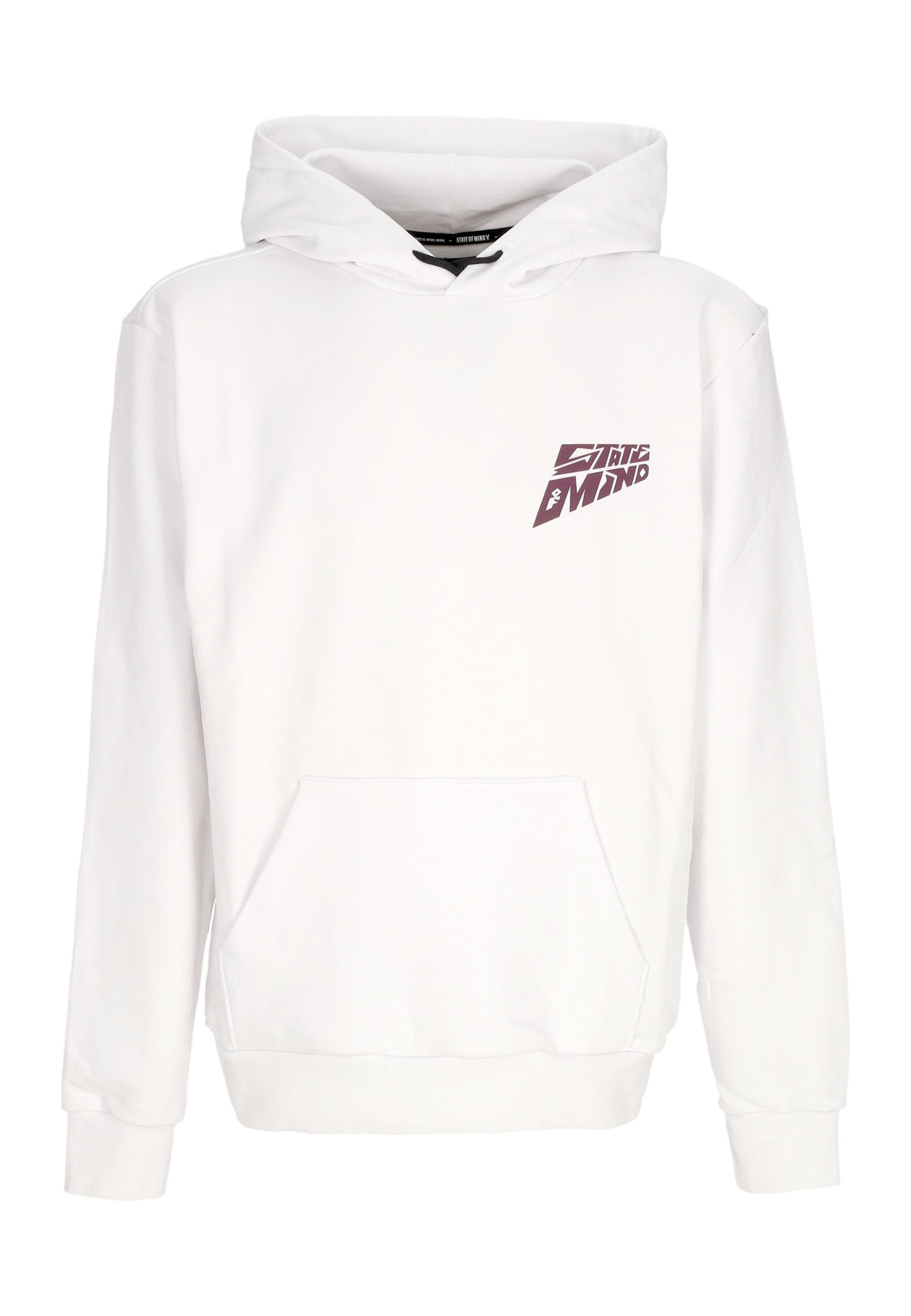 Felpa Leggera Cappuccio Uomo Baller Hoodie White MFSOM4114