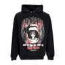 Felpa Leggera Cappuccio Uomo Cobra Mouth Print Hoodie Black VS01123