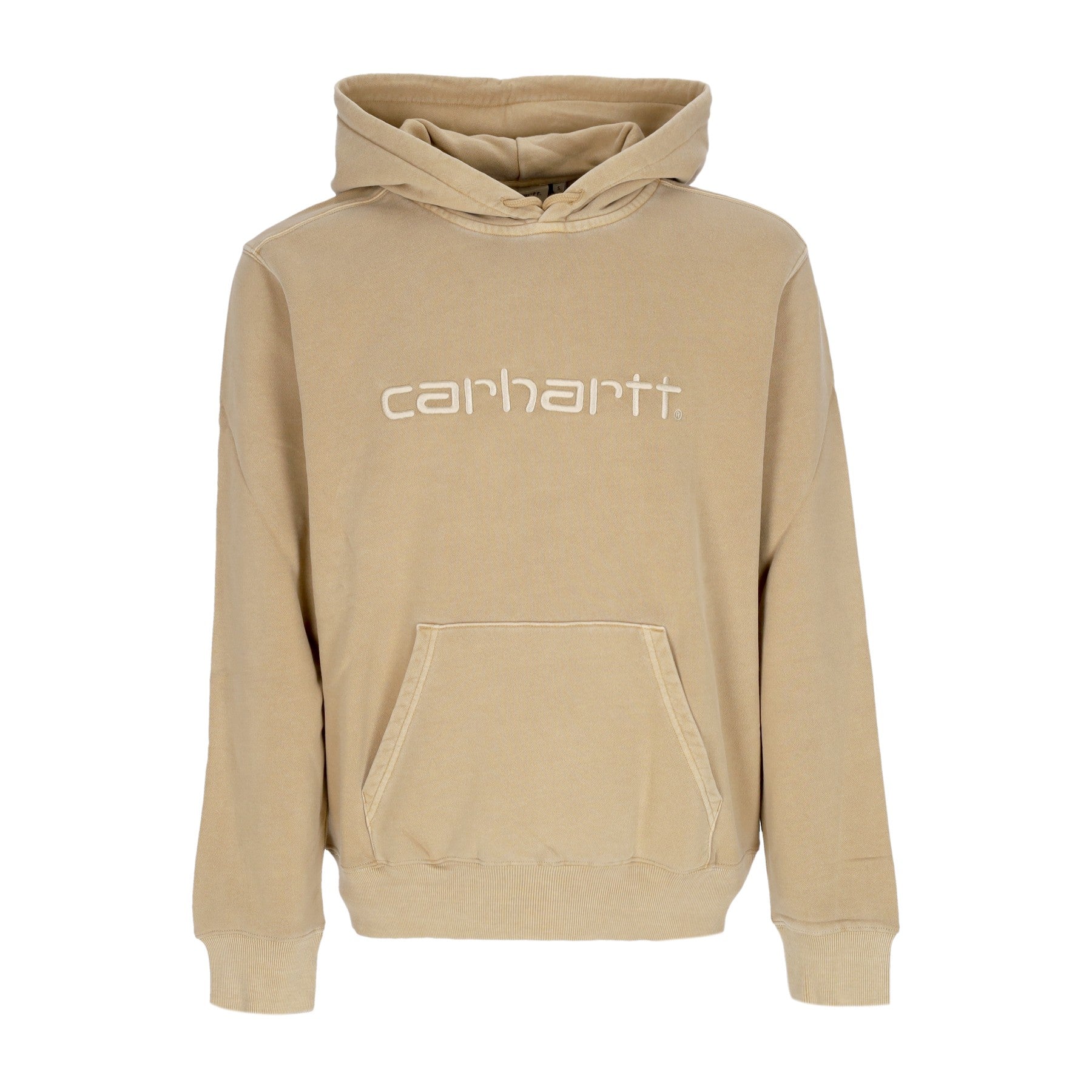 Felpa Leggera Cappuccio Uomo Duster Hoodie Dusty H Brown Garment Dyed I030145