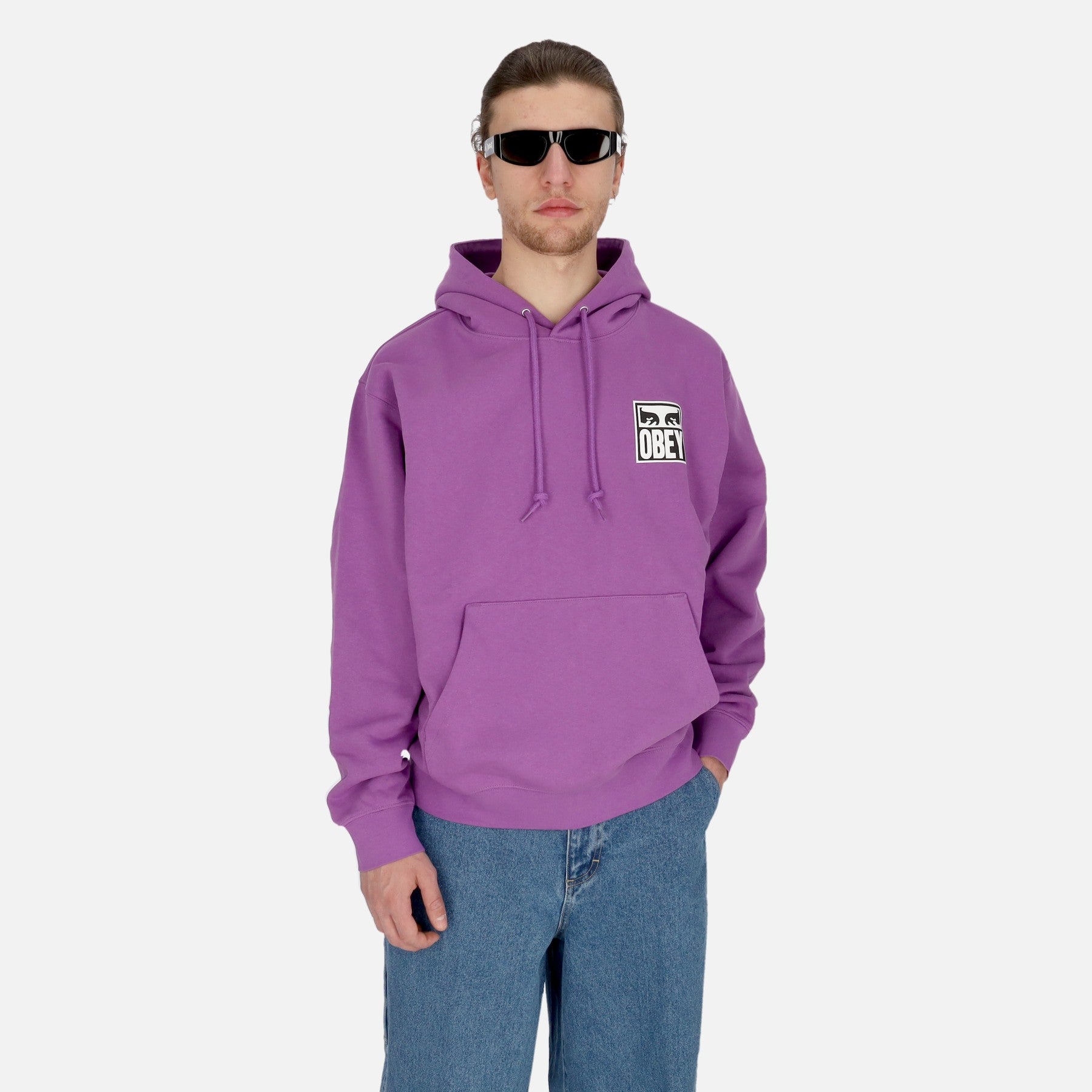 Felpa Leggera Cappuccio Uomo Eyes Icon 2 Premium French Terry Hooded Po Dewberry 117462142