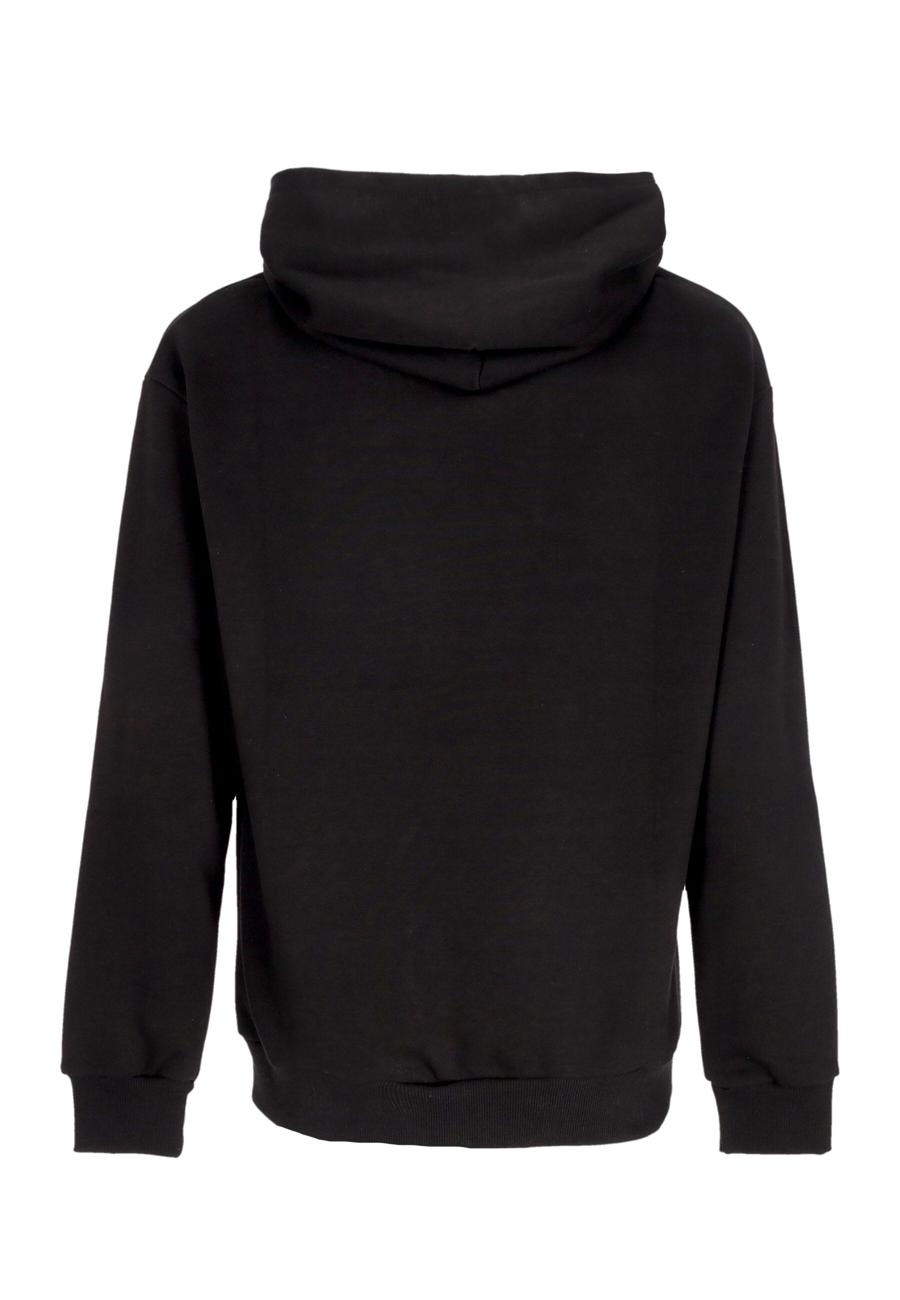 Felpa Leggera Cappuccio Uomo Hoodie Black G-03