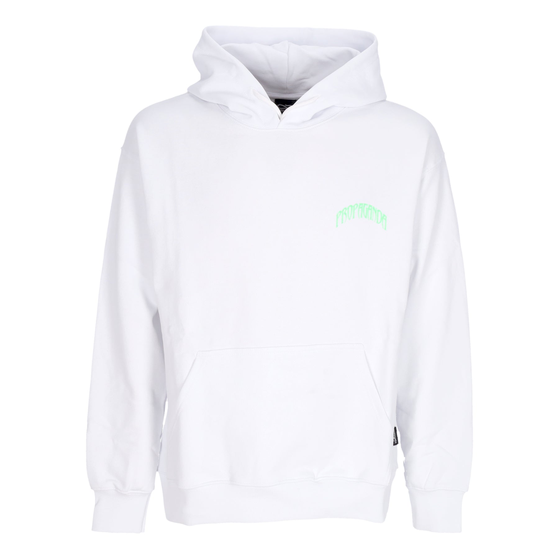 Felpa Leggera Cappuccio Uomo Triangle Panther Hoodie White 24SSPRFE302