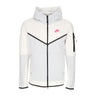 Felpa Leggera Cappuccio Zip Uomo Sportswear Tech Fleece Full-zip Hoodie Summit White/pure Platinum/hyper Pink DV0537