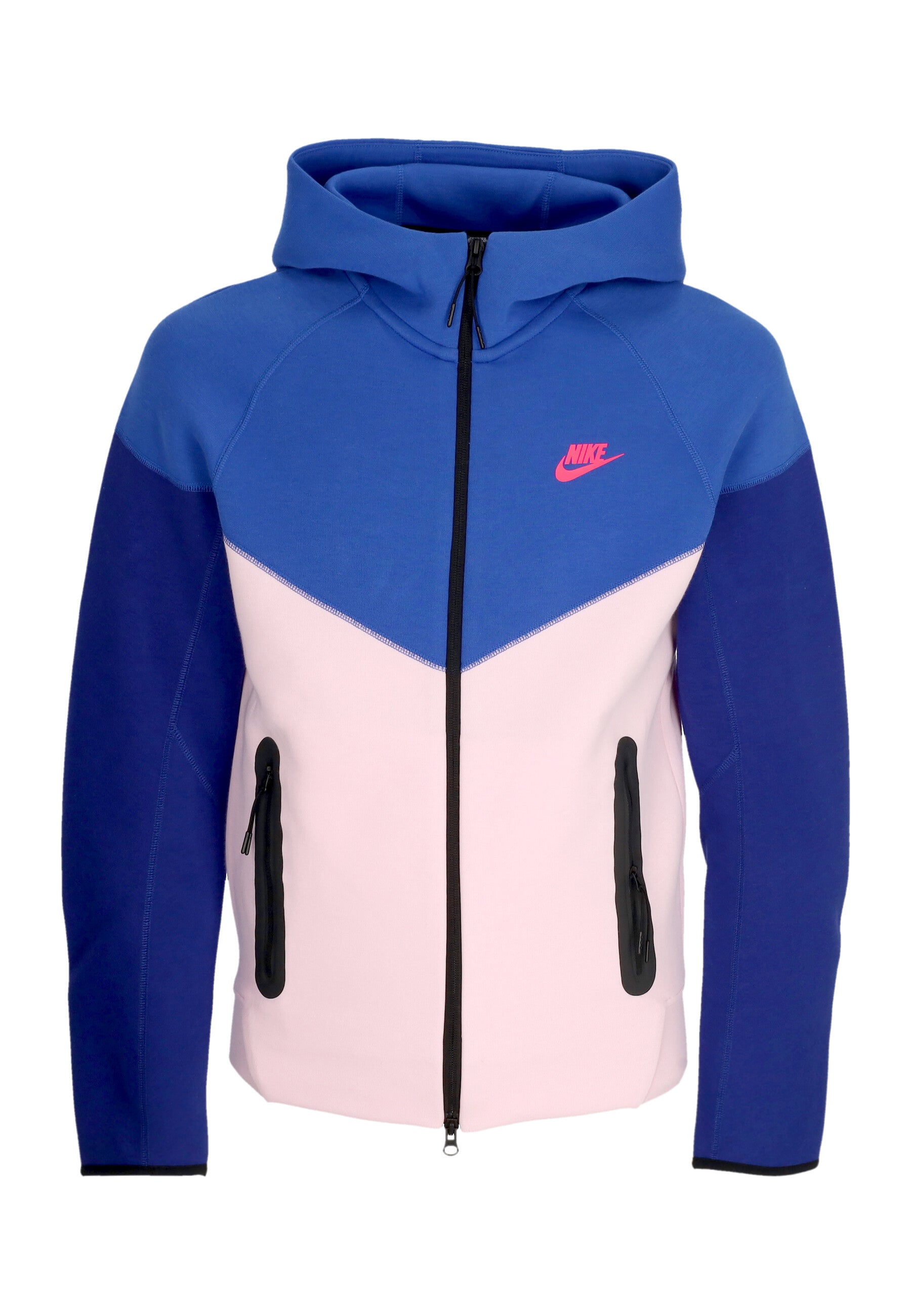 Felpa Leggera Cappuccio Zip Uomo Tech Fleece Full-zip Windrunner Hoodie Game Royal/pink Foam/hyper Pink FZ4709-480