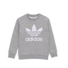 Felpa Leggera Girocollo Ragazzo Trefoil Crew Medium Grey Heather GD2709