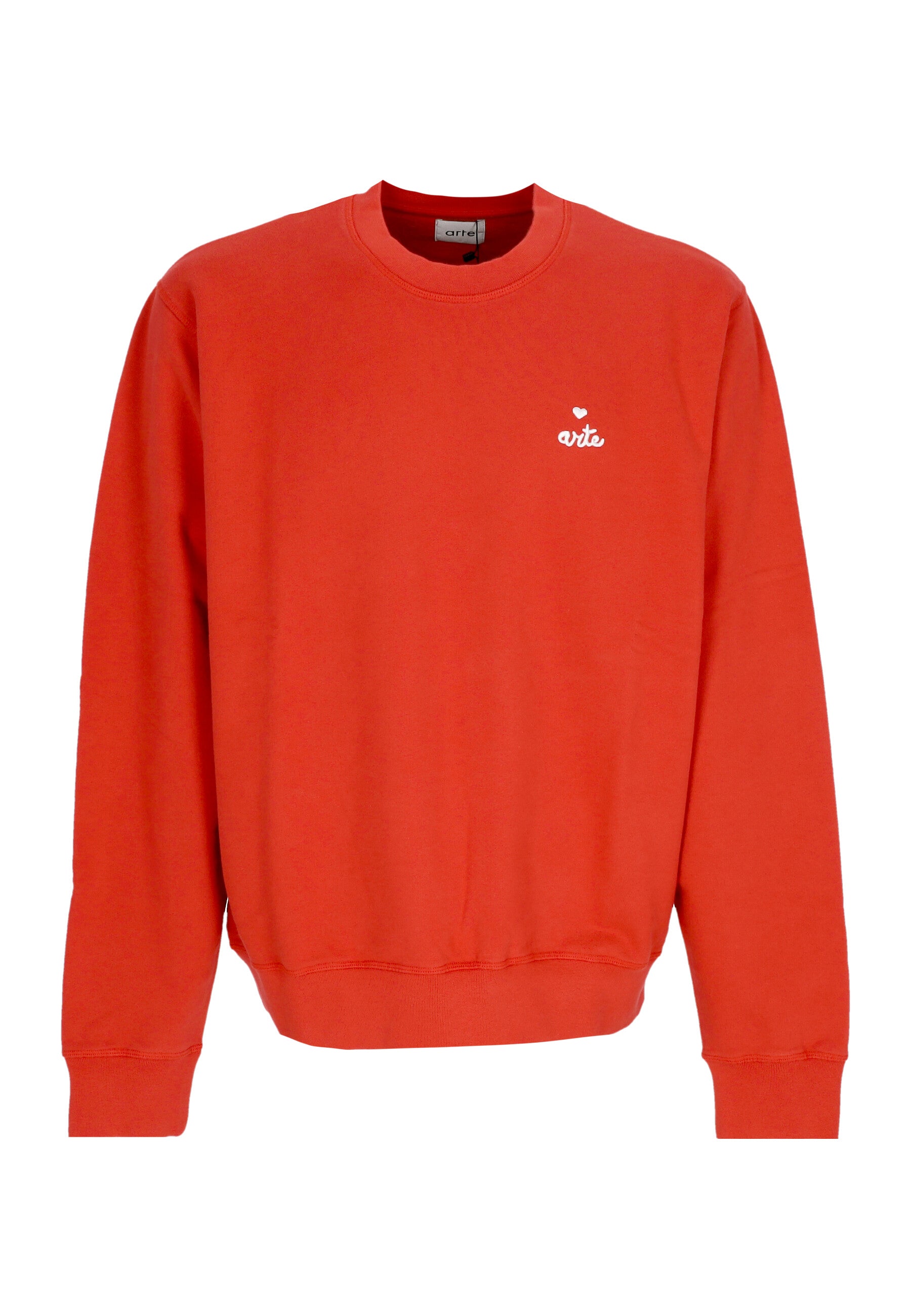 Felpa Leggera Girocollo Uomo Heart Crewneck Red 170C