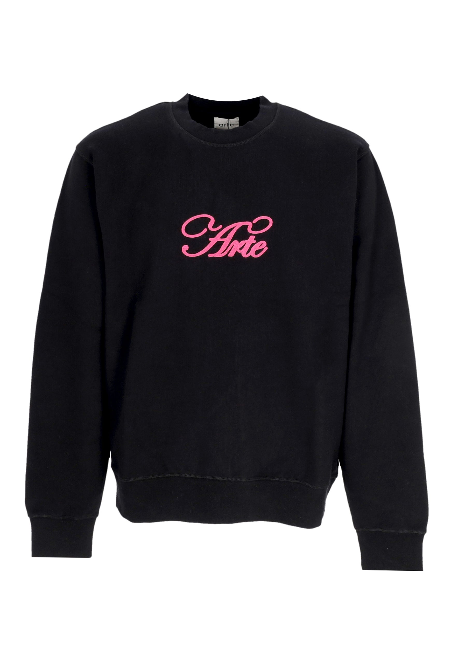 Felpa Leggera Girocollo Uomo Logo Crewneck Black 129C
