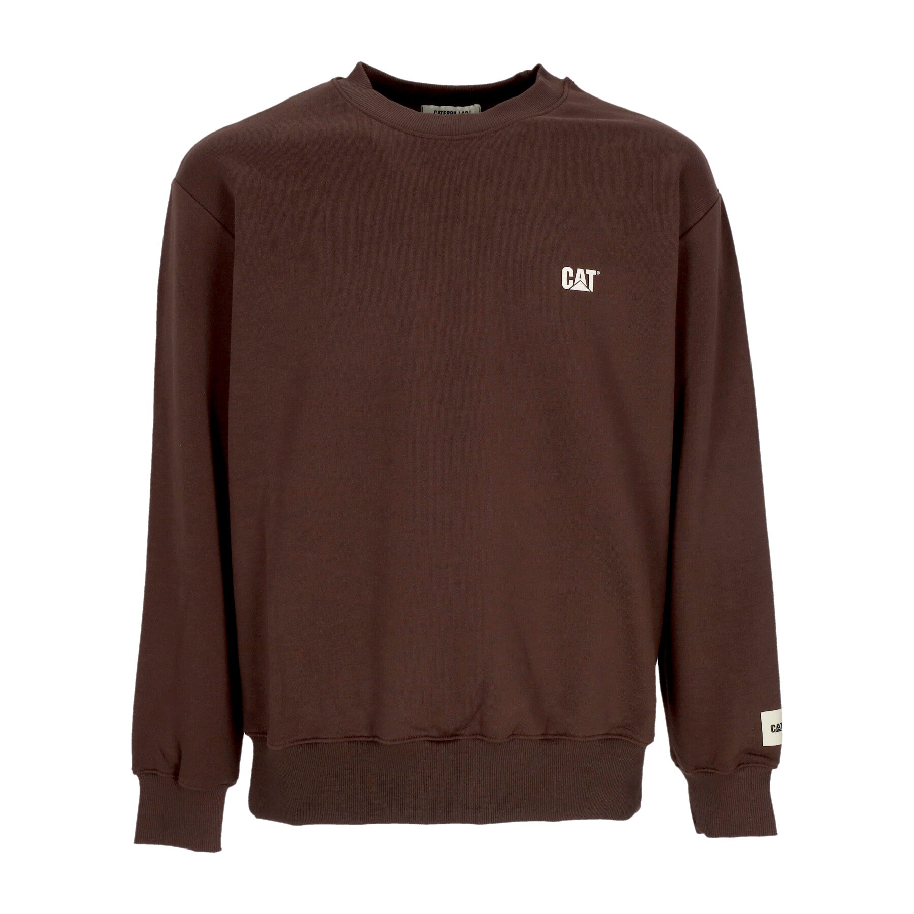 Felpa Leggera Girocollo Uomo Logo Crewneck Brown 6050151