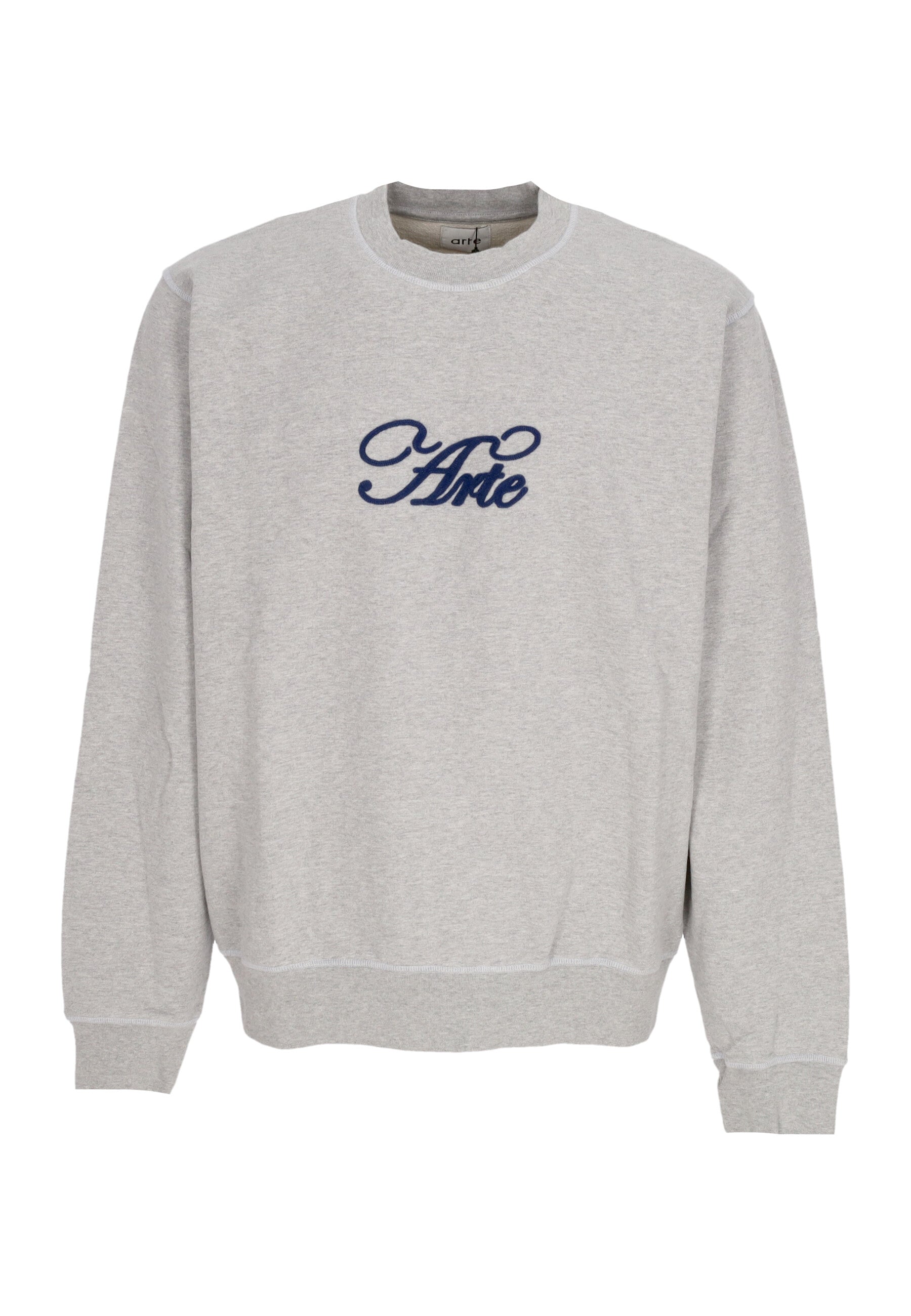Felpa Leggera Girocollo Uomo Logo Crewneck Grey 129C