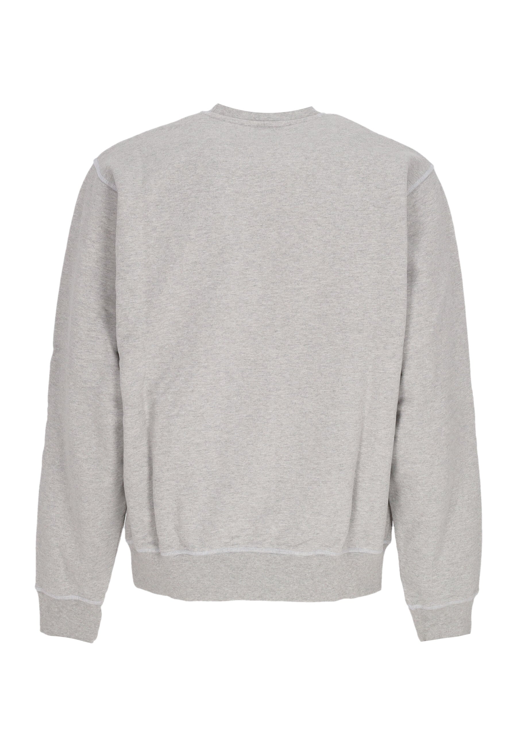 Felpa Leggera Girocollo Uomo Logo Crewneck Grey 129C