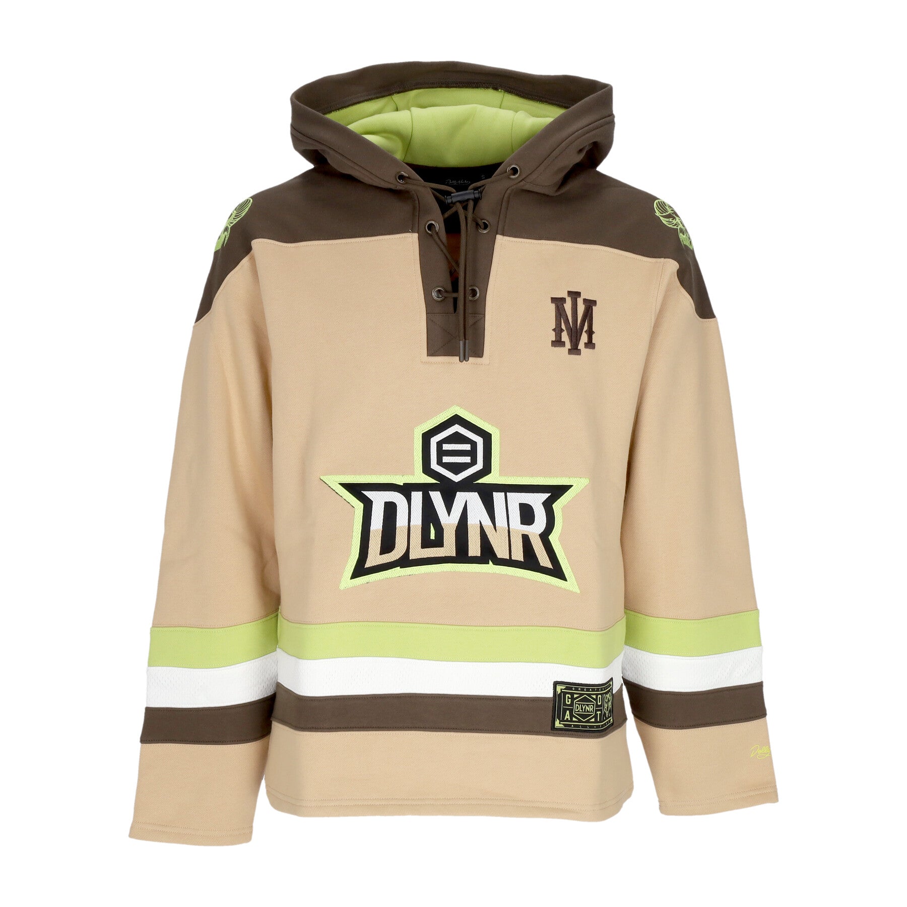 Felpa Tipo Hockey Uomo Goat Hockey Hoodie Beige SW653-SU-01