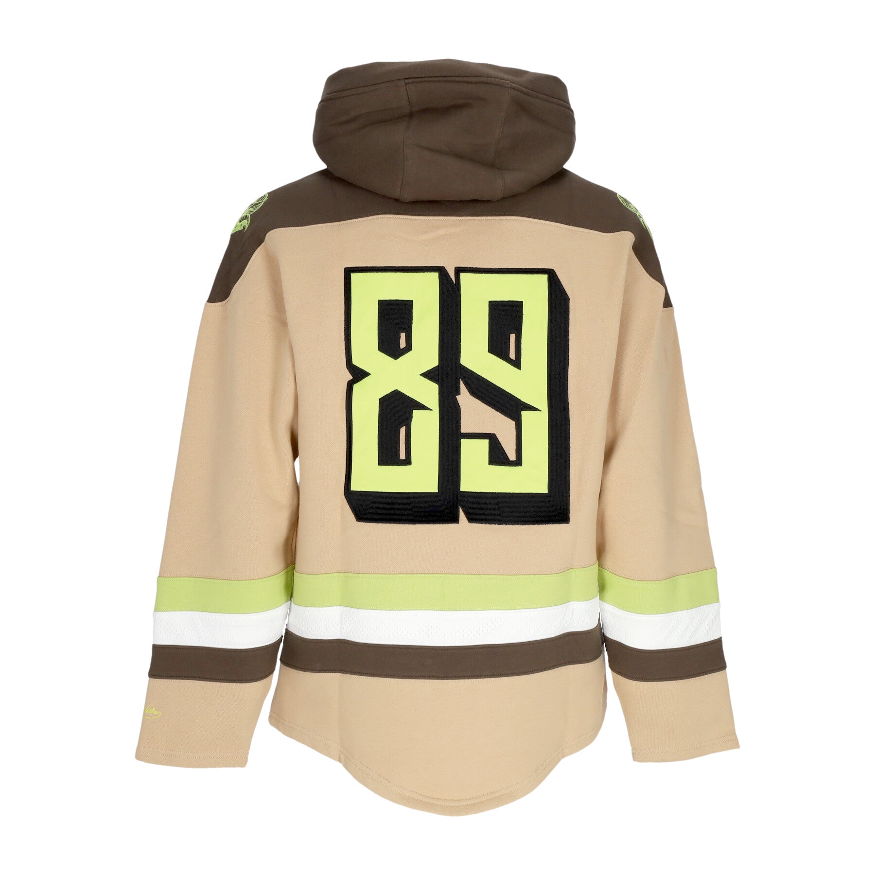 Felpa Tipo Hockey Uomo Goat Hockey Hoodie Beige SW653-SU-01