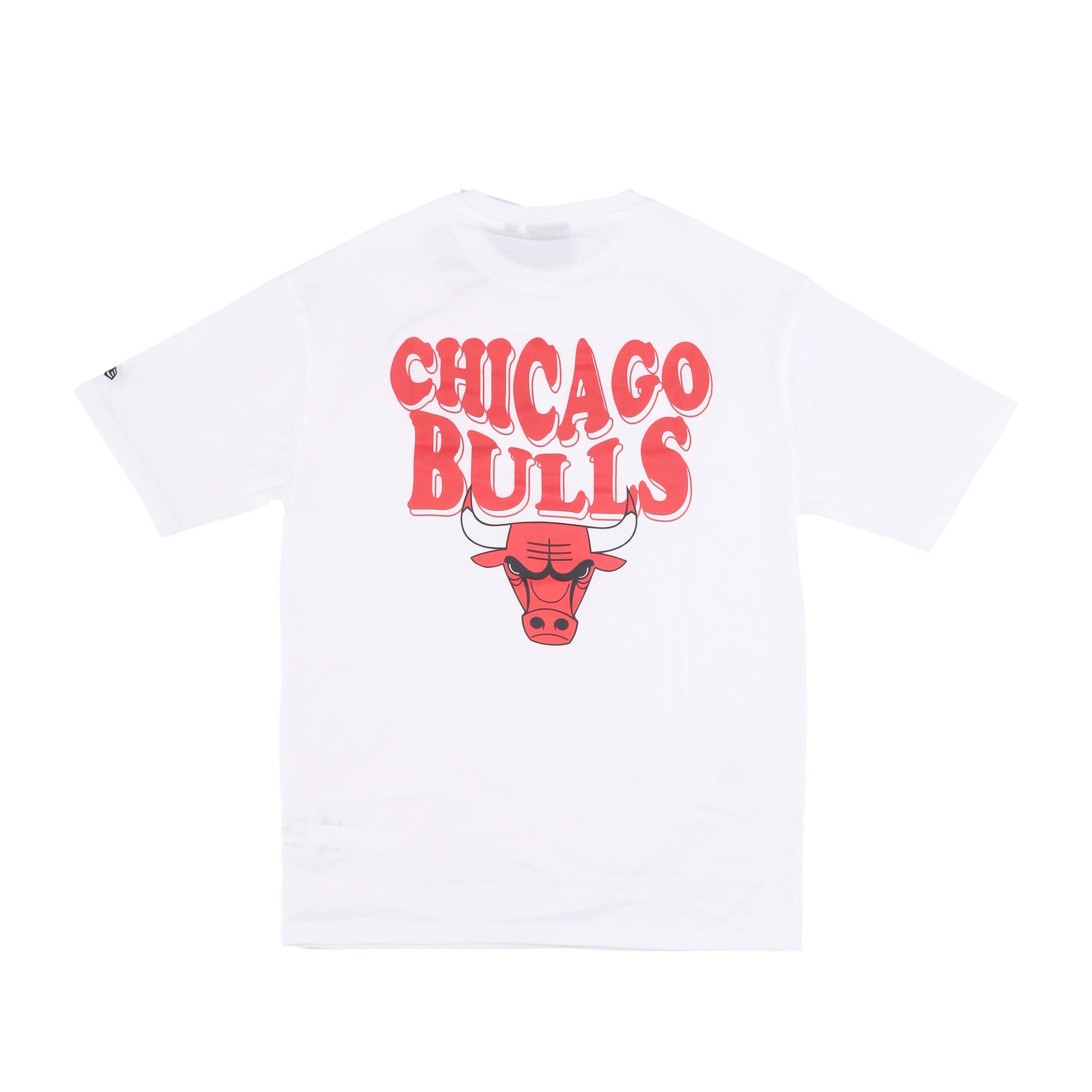 Maglietta Uomo Nba Script Oversize Tee Chibul White/front Door Red 60435518