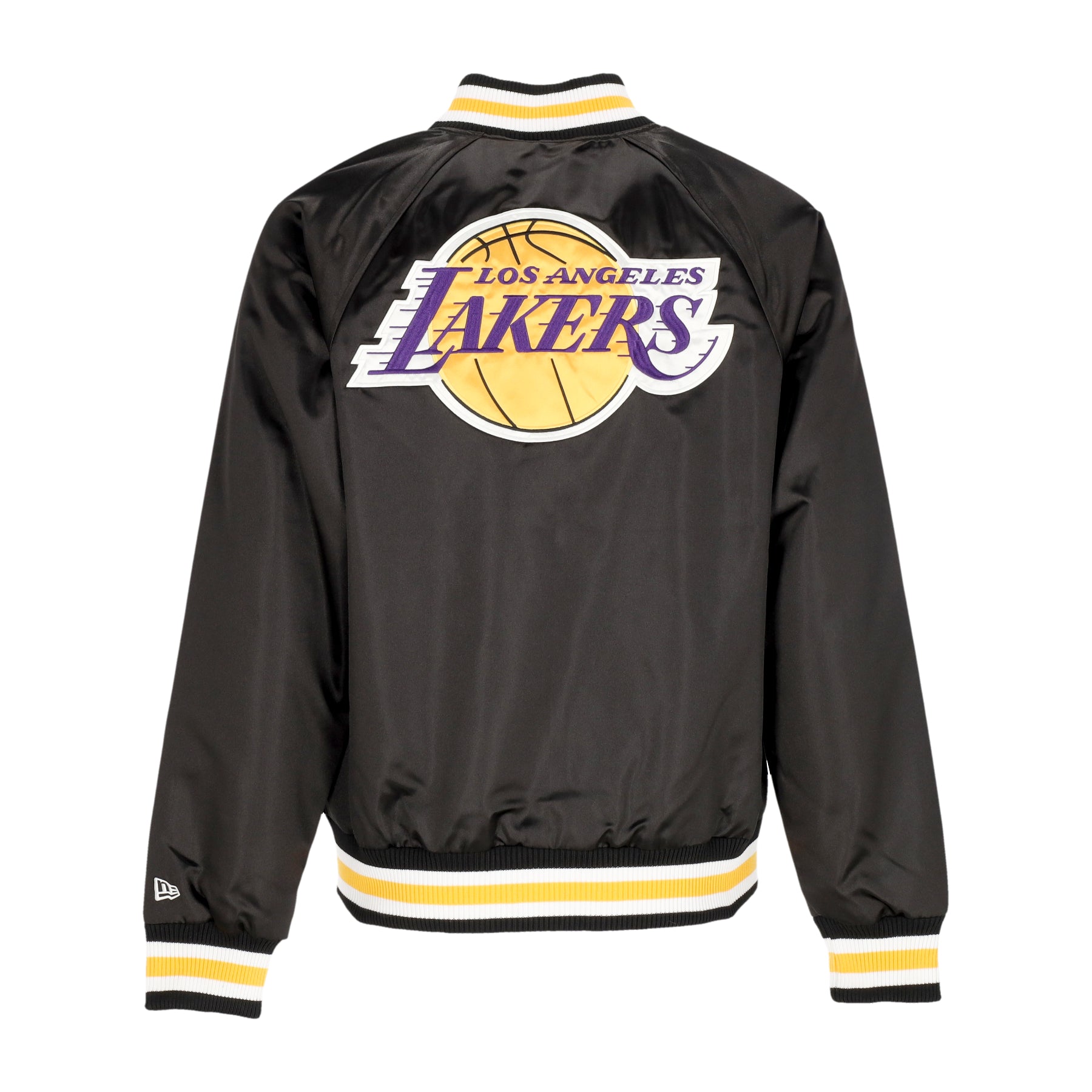 Giubbotto Bomber Uomo Nba Applique Satin Bomber Loslak Black/true Purple