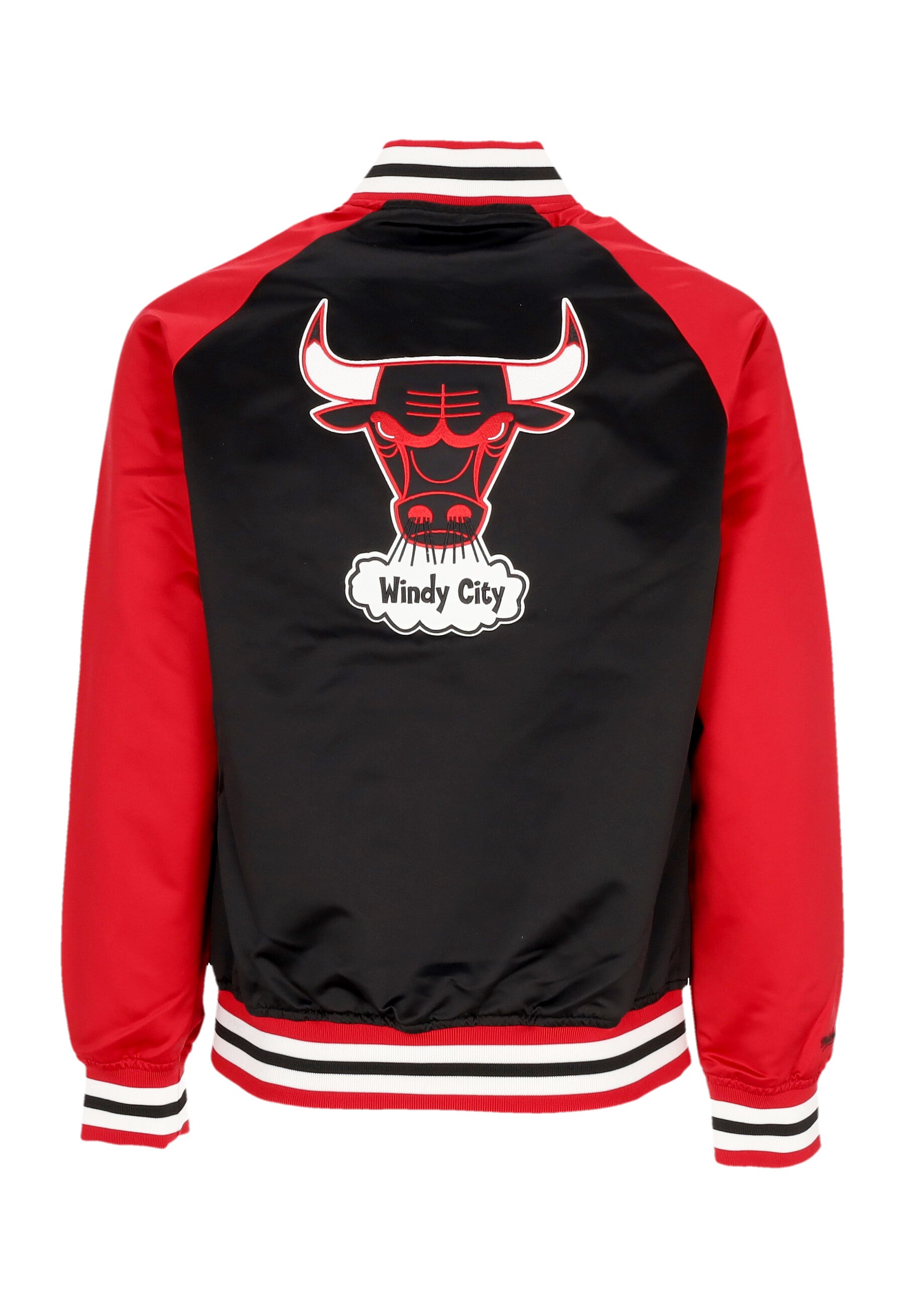 Giubbotto Bomber Uomo Nba Double Clutch Lw Satin Jacket Chibul Original Team Colors JK9196-CBUBKSC